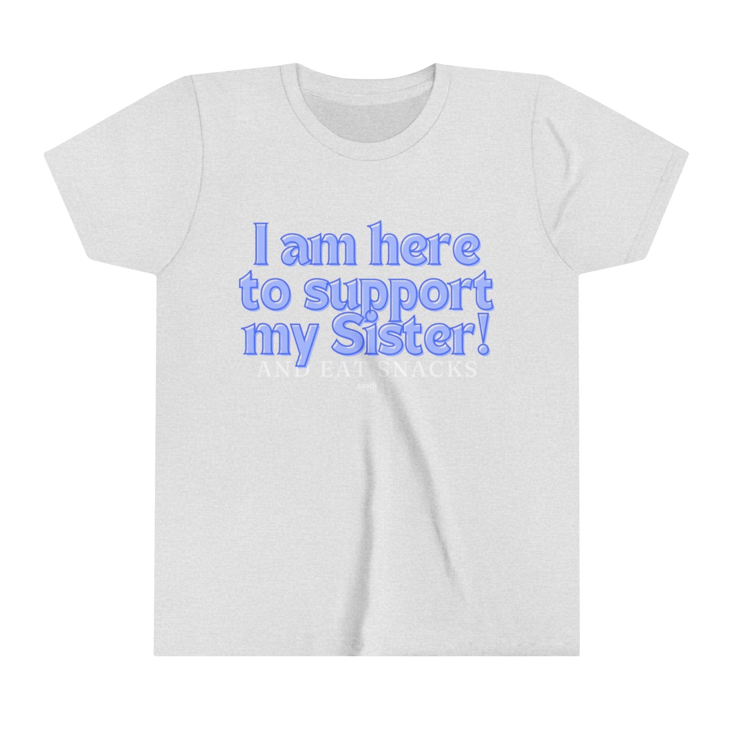 Sister Snack Support-Blue (Youth Short Sleeve Tee)