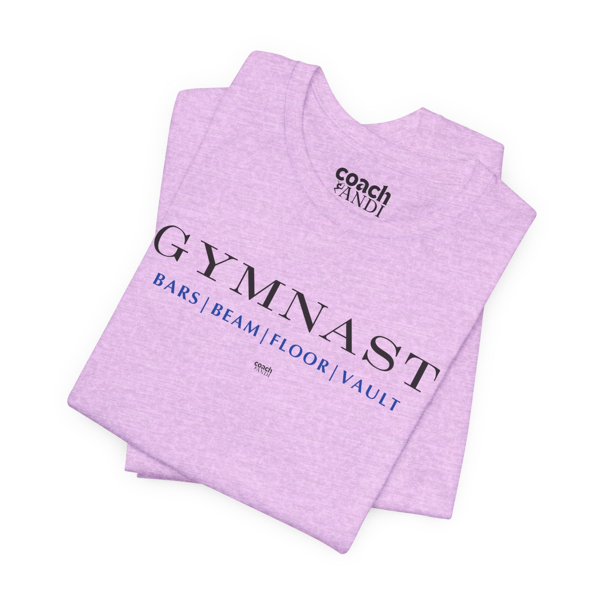 GYMNAST (Bars Beam Floor Vault) Tshirt - Blue (Adult)
