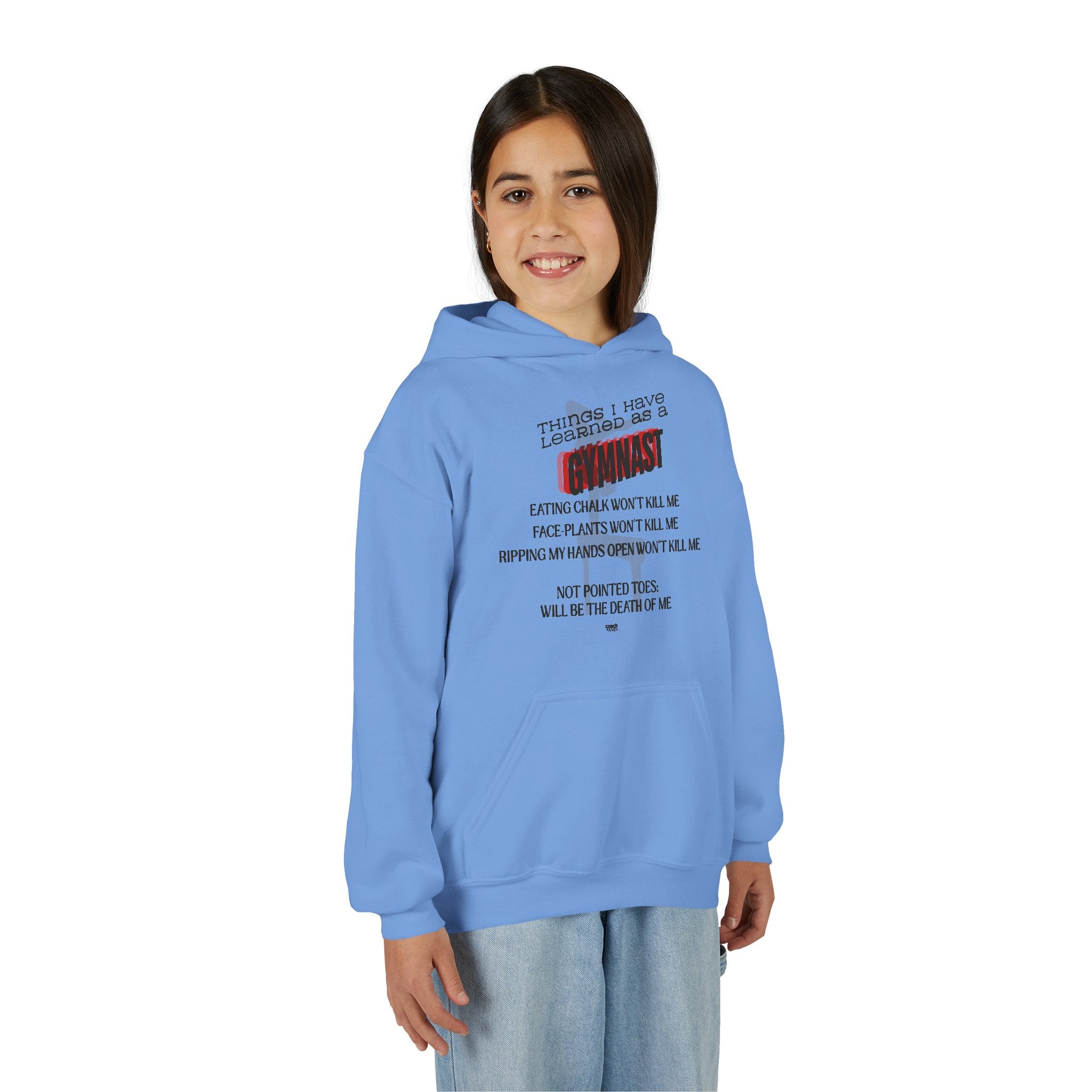 Things I learned as a Gymnast Hoodie - Red (Youth)