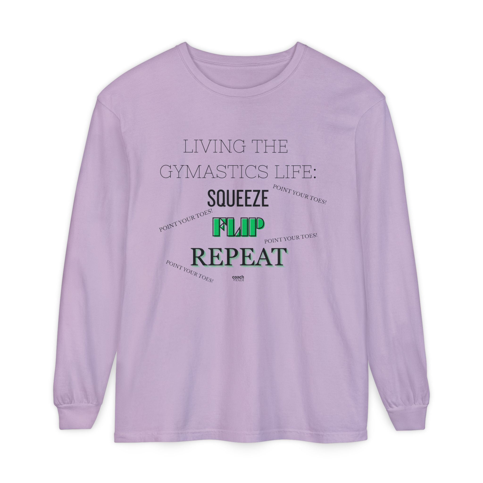 Squeeze Flip Repeat -Green (Adult Longsleeve Shirt)