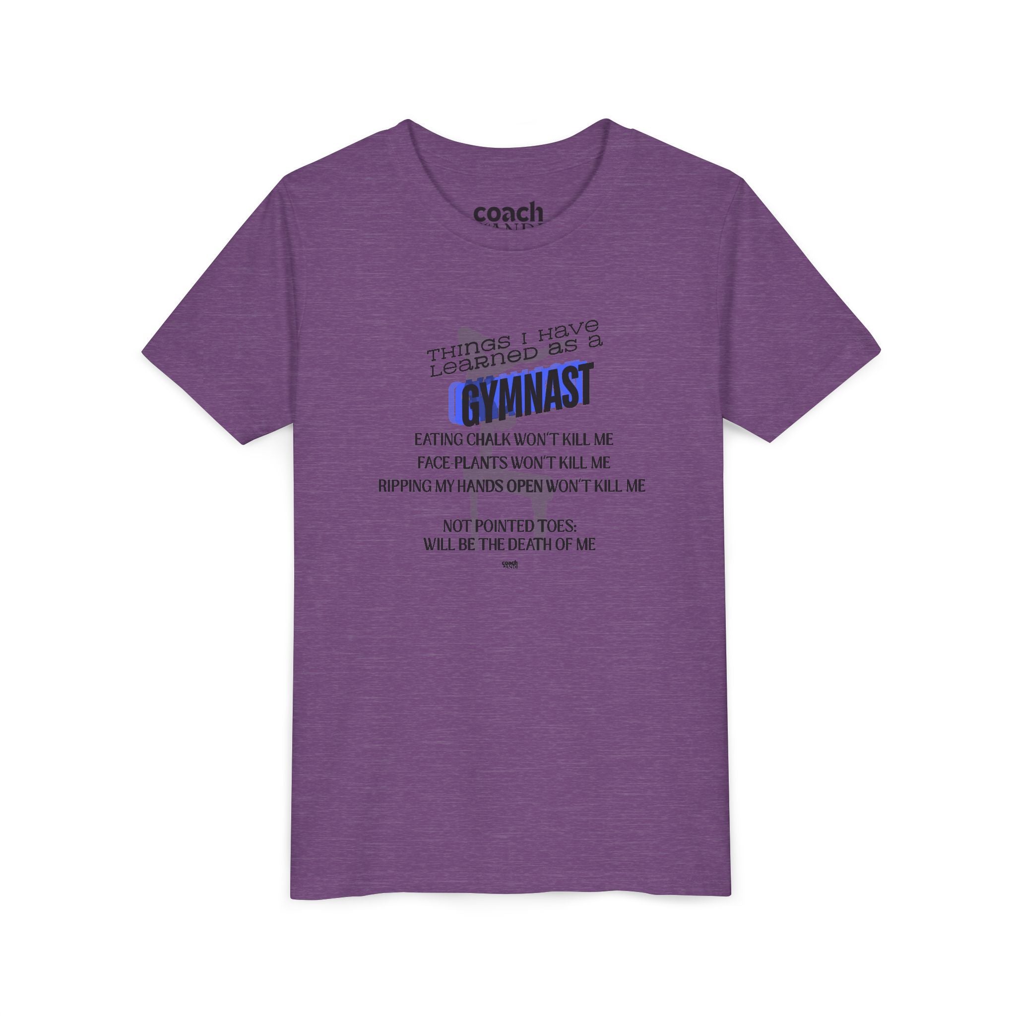 Things I Learned as a Gymnast Short Sleeve Tee - Blue (Youth)