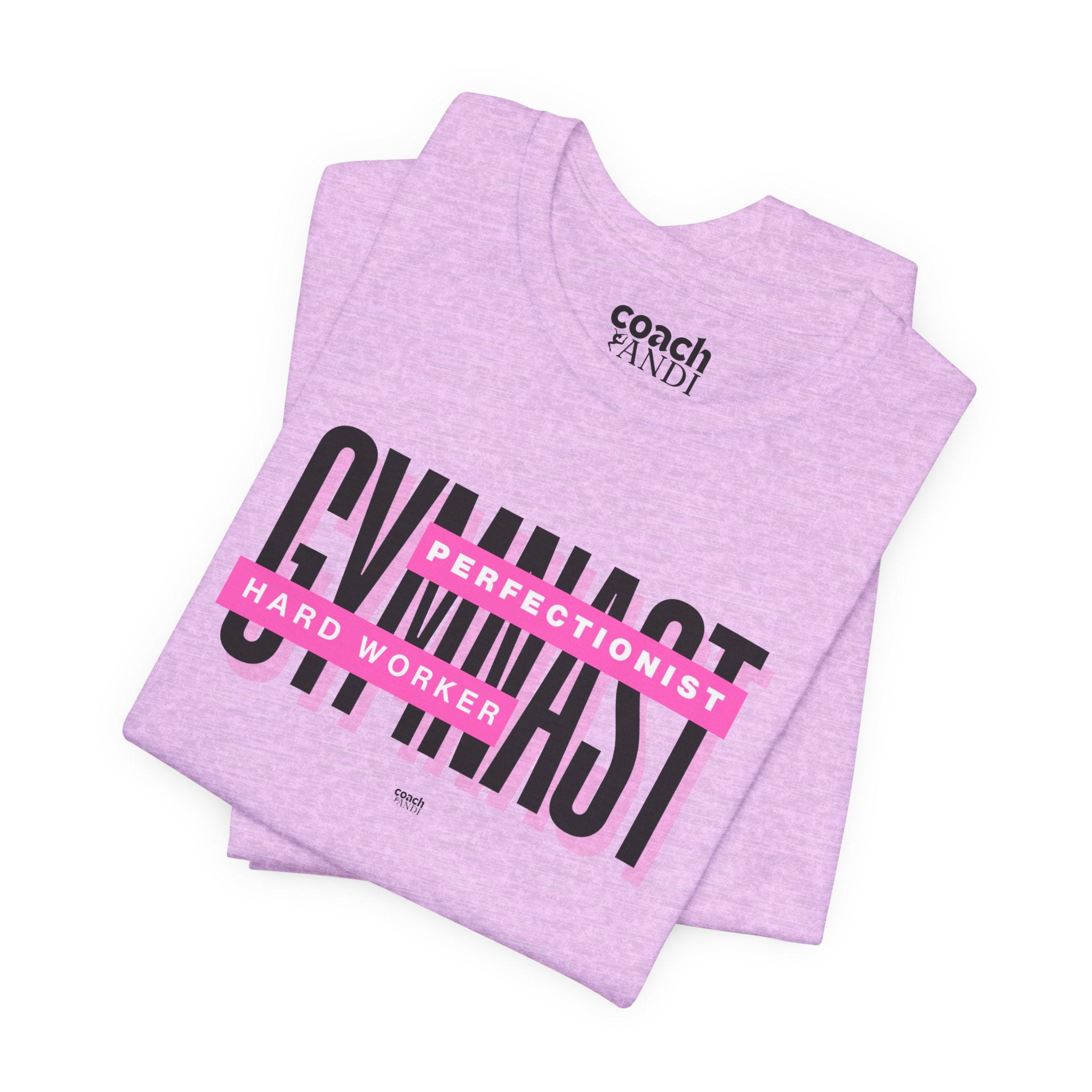 Gymnast Hard Worker Tshirt - Pink (Adult)