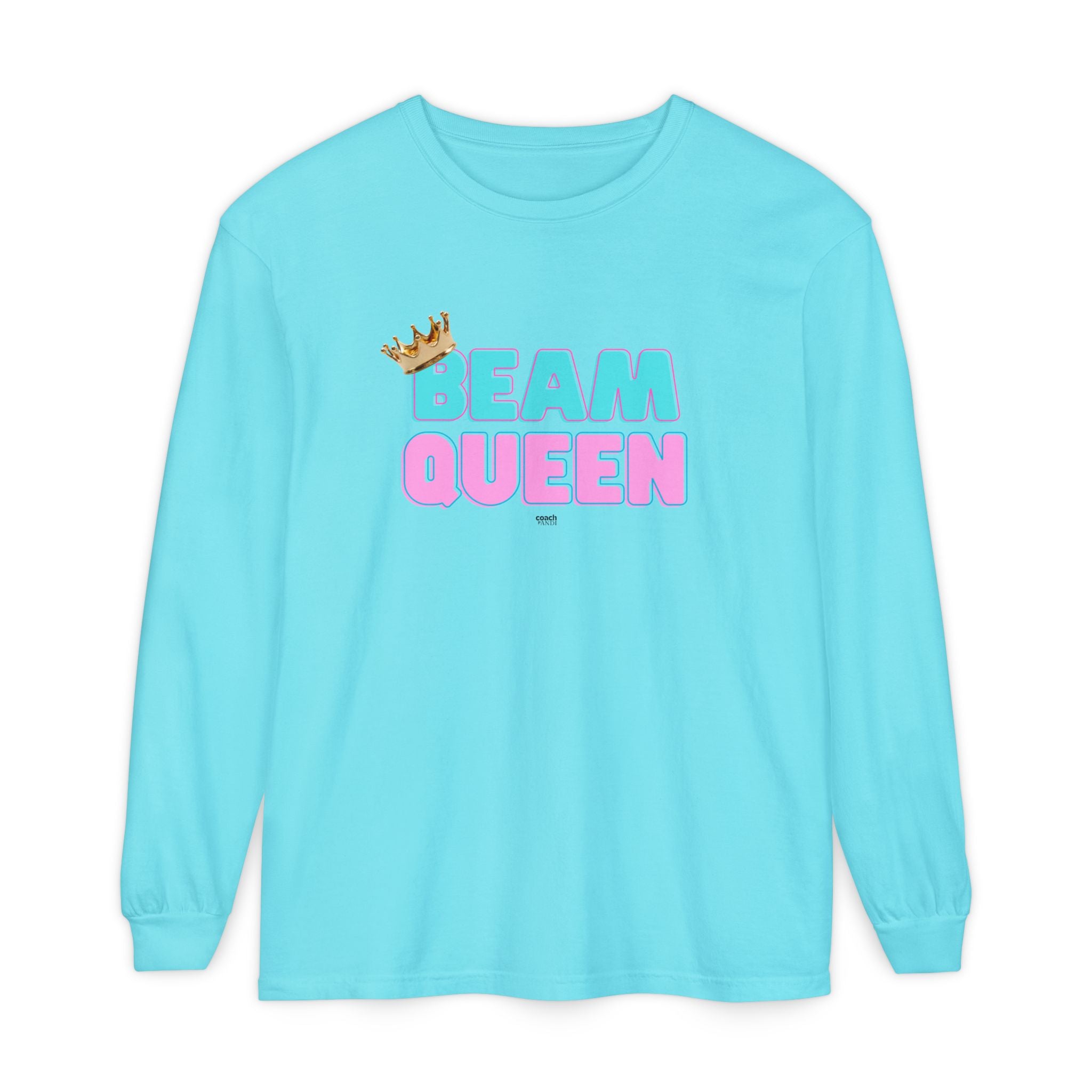 Beam Queen - Aqua/Pink (Adult Longsleeve Shirt)