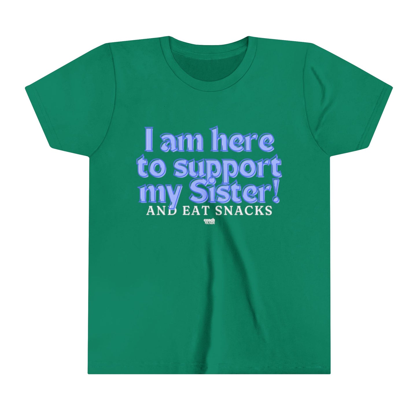 Sister Snack Support-Blue (Youth Short Sleeve Tee)