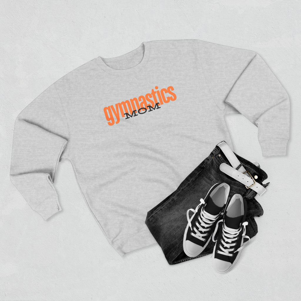 Gymnastics Mom-Orange (Adult Crewneck)