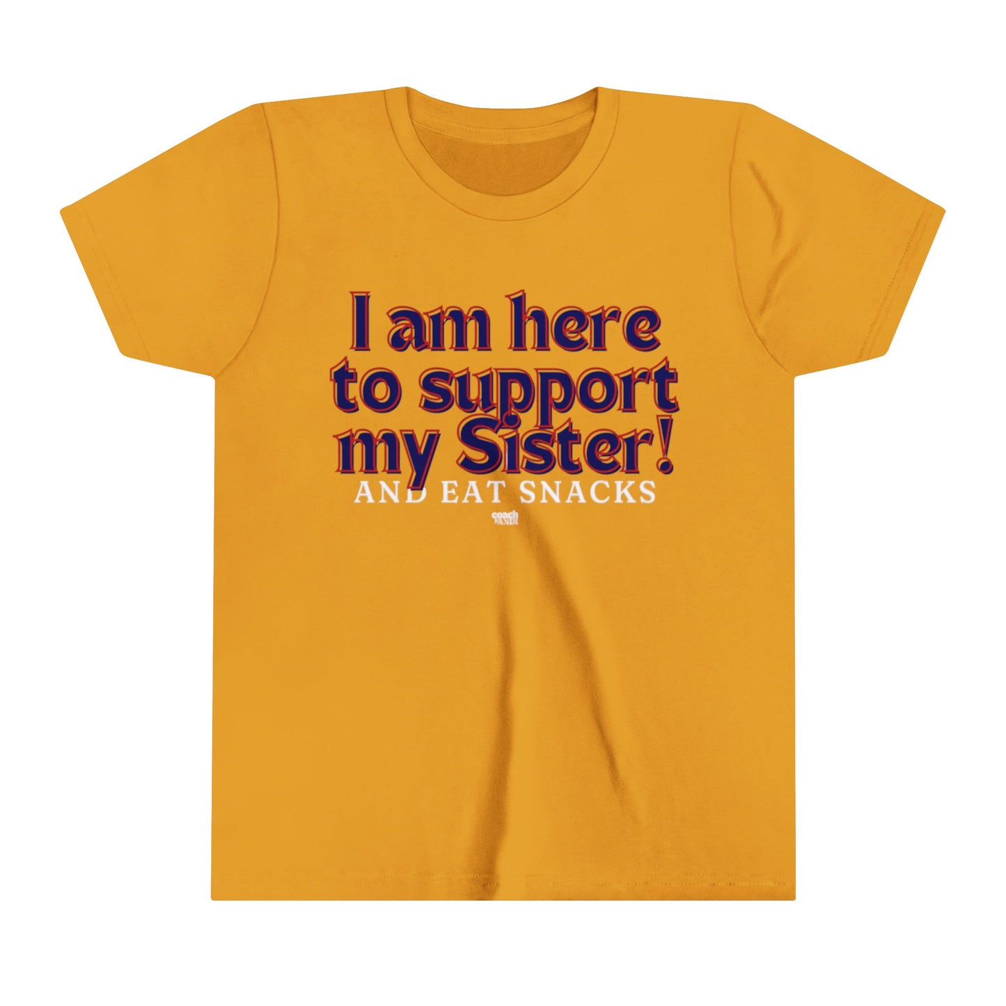 Sister Snack Support-Navy (Youth Short Sleeve Tee)