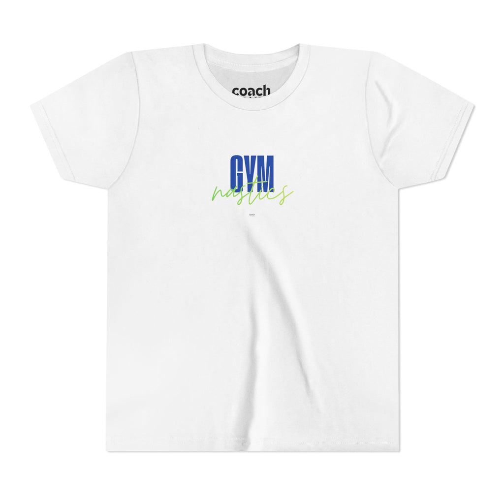 GYMnastics Short Sleeve Tee - Blue/Lime (Youth)