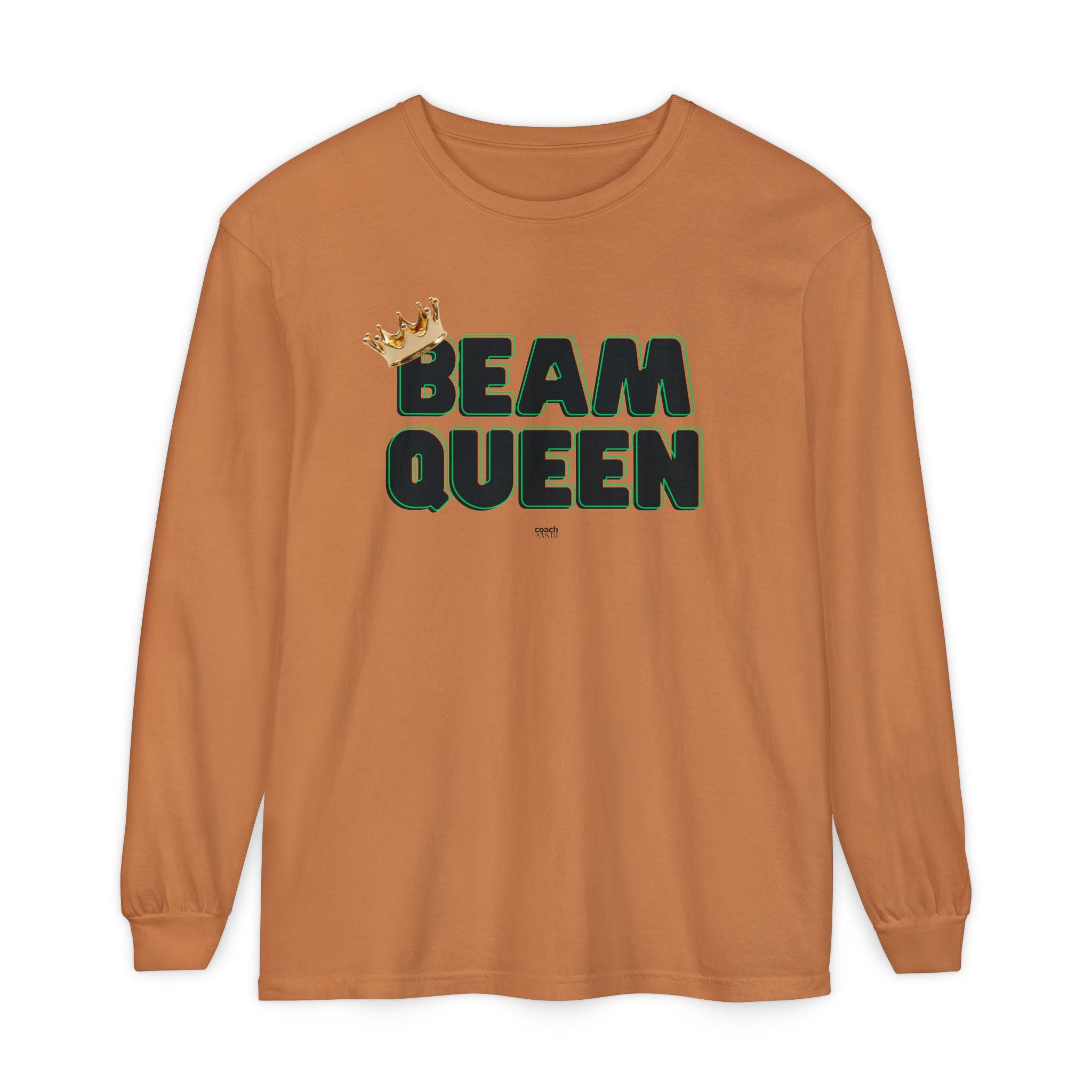 Beam Queen - Black/Green (Adult Long Sleeve Shirt)