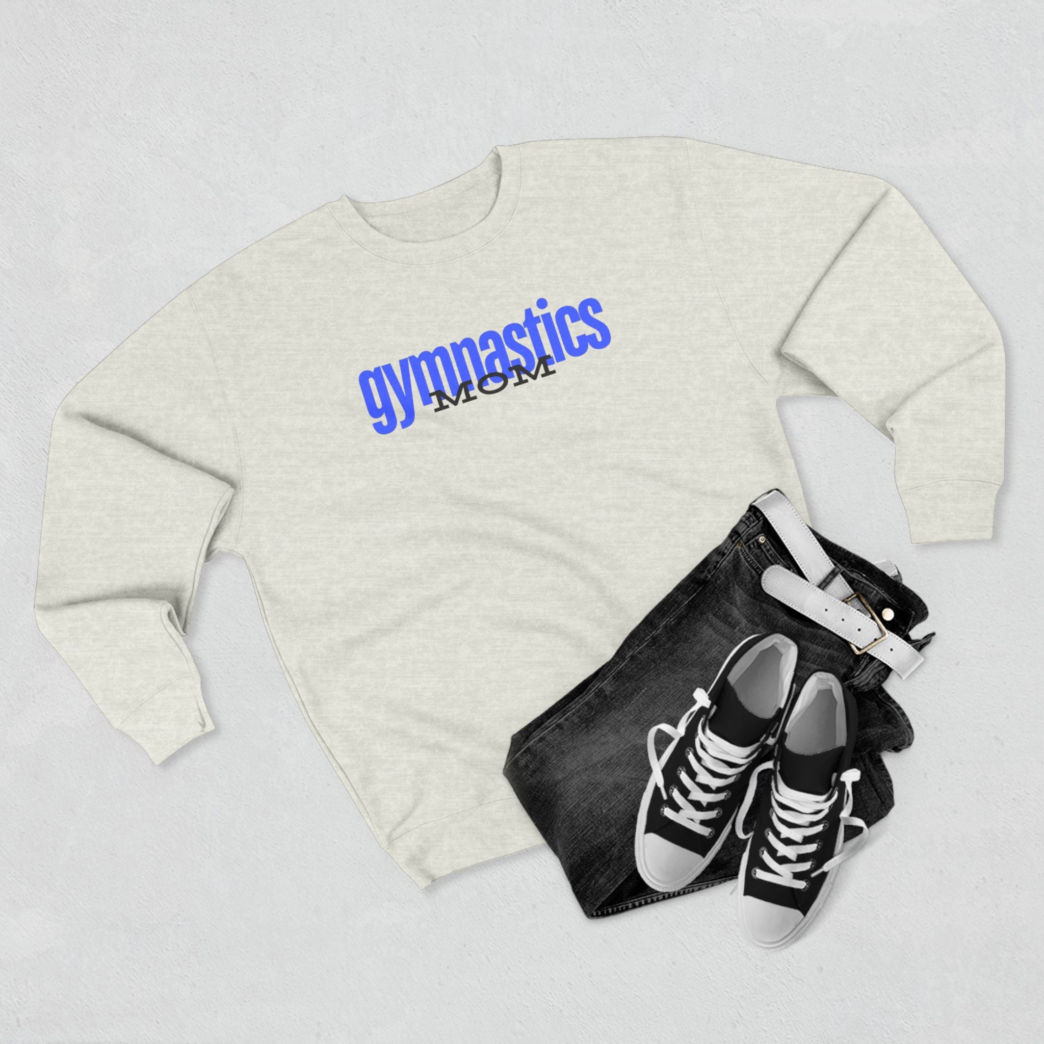 Gymnastics Mom-Blue (Adult Crewneck)