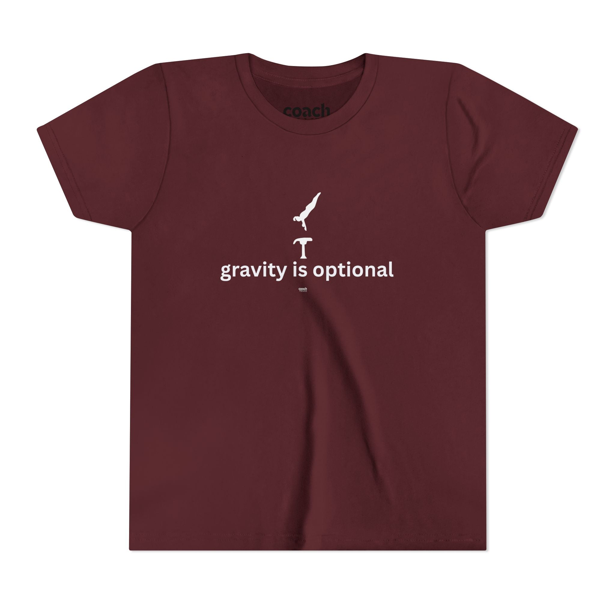 Gravity is Optional Tshirt - White Font (Youth)
