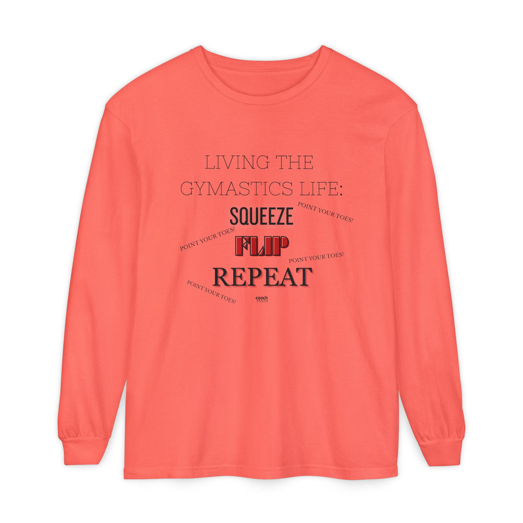 Squeeze Flip Repeat - Red (Adult Longsleeve Shirt)