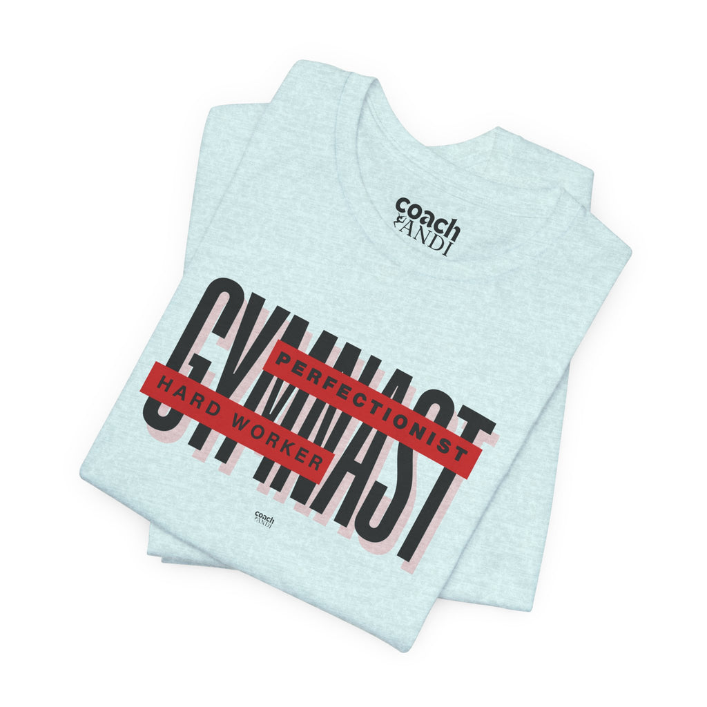 Gymnast Hard Worker Tshirt - Red (Adult)