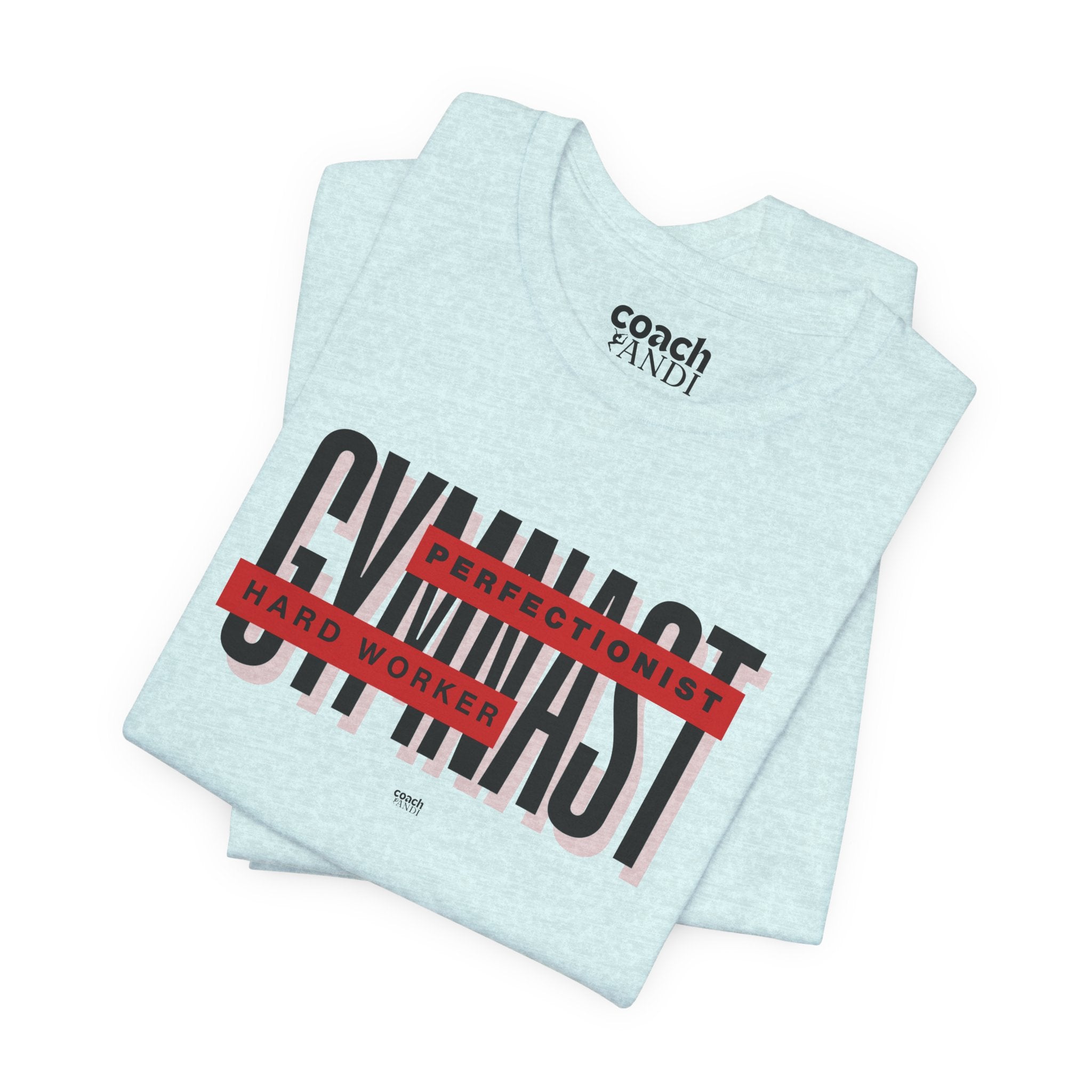 Gymnast Hard Worker Tshirt - Red (Adult)
