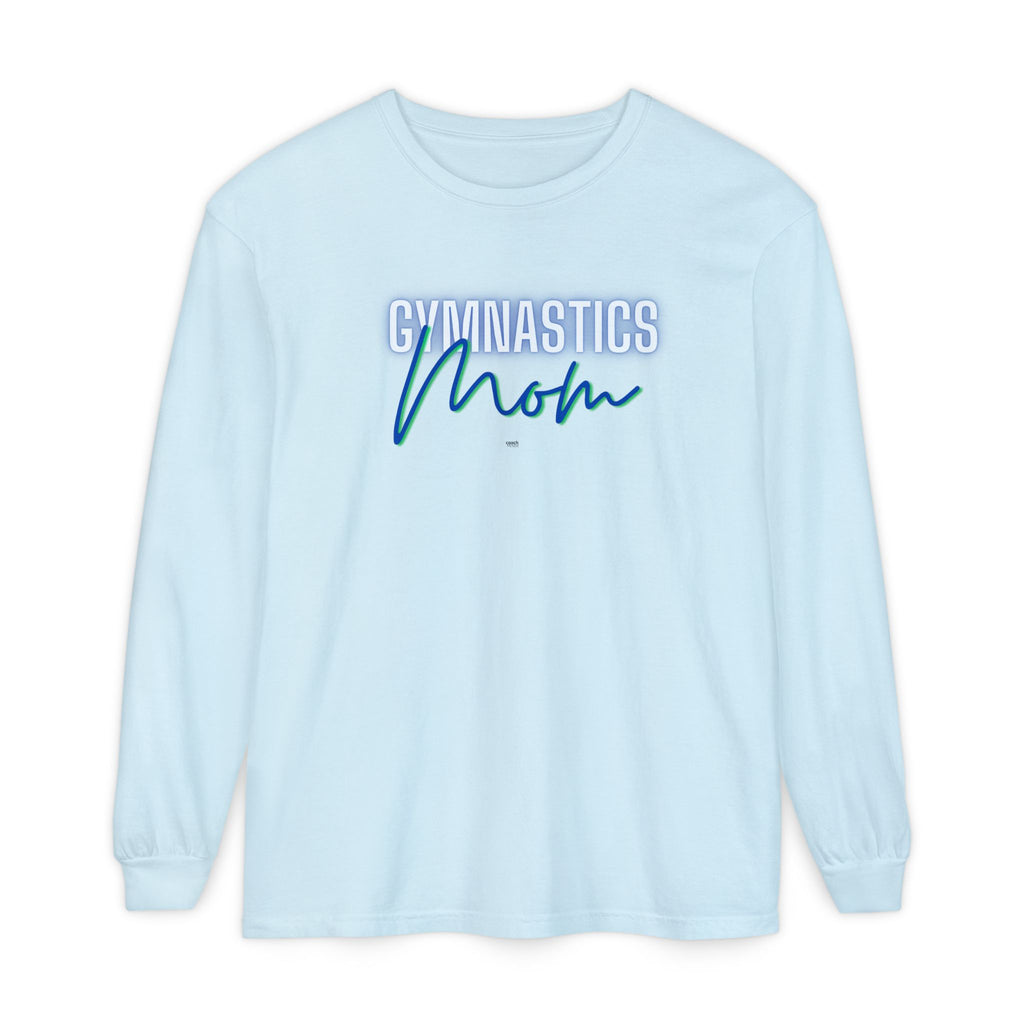 Glow Gym Mom Long Sleeve Shirt - Blue/Green (Adult)