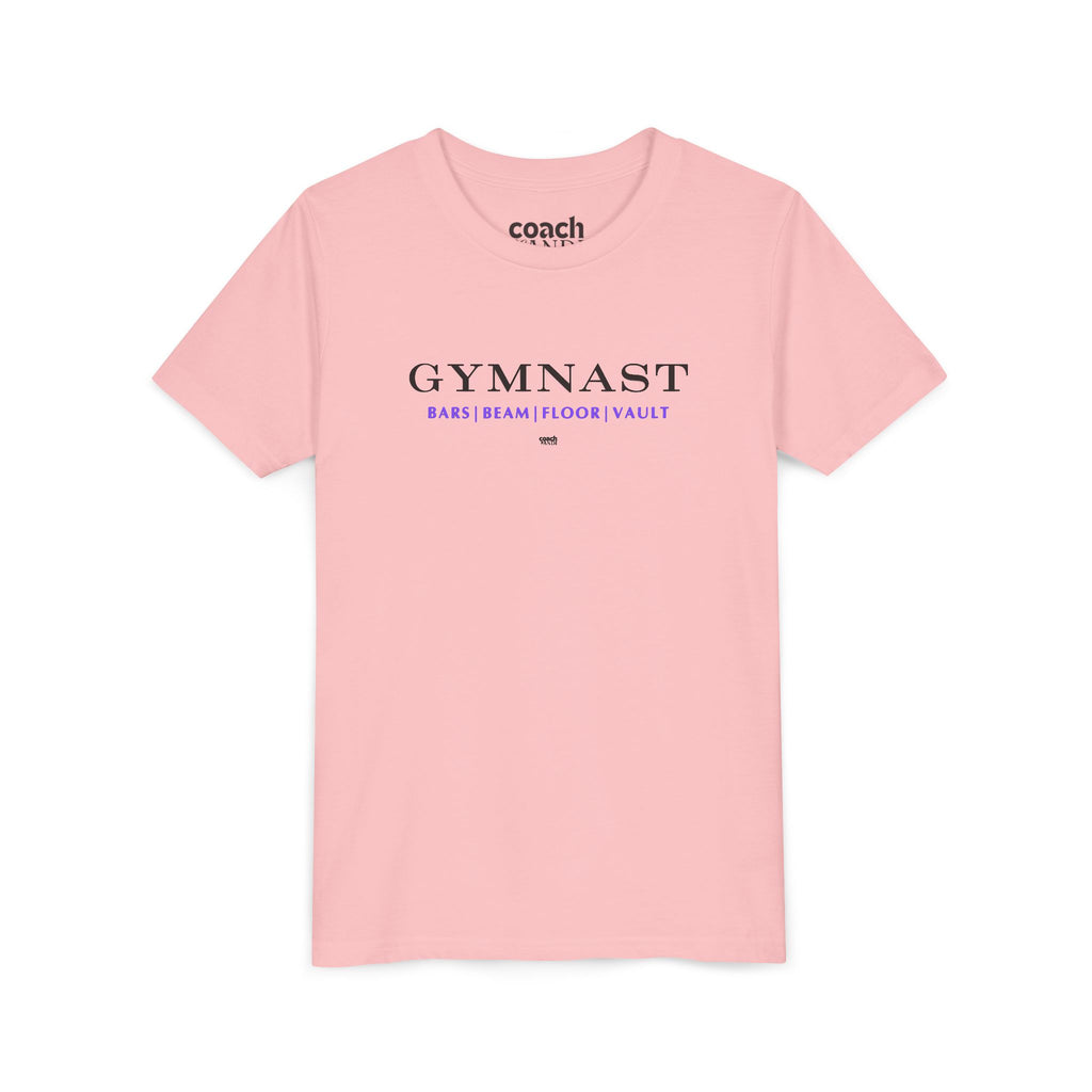 GYMNAST (Bars Beam Floor Vault) Tshirt - Purple (Youth)