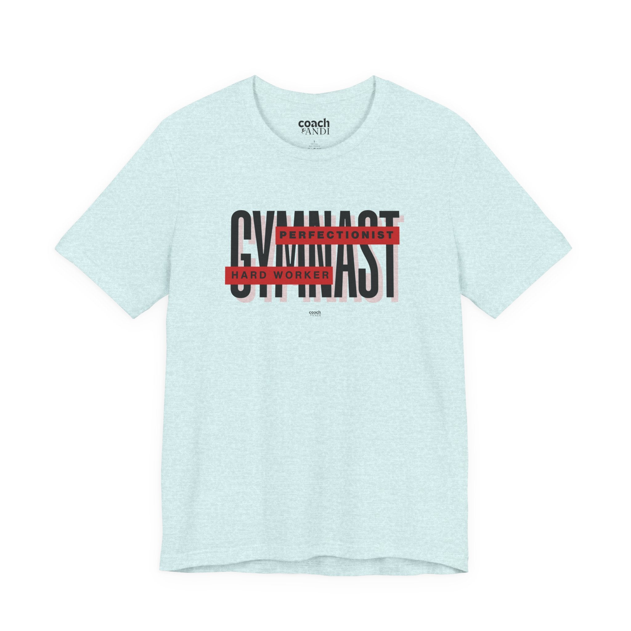 Gymnast Hard Worker Tshirt - Red (Adult)