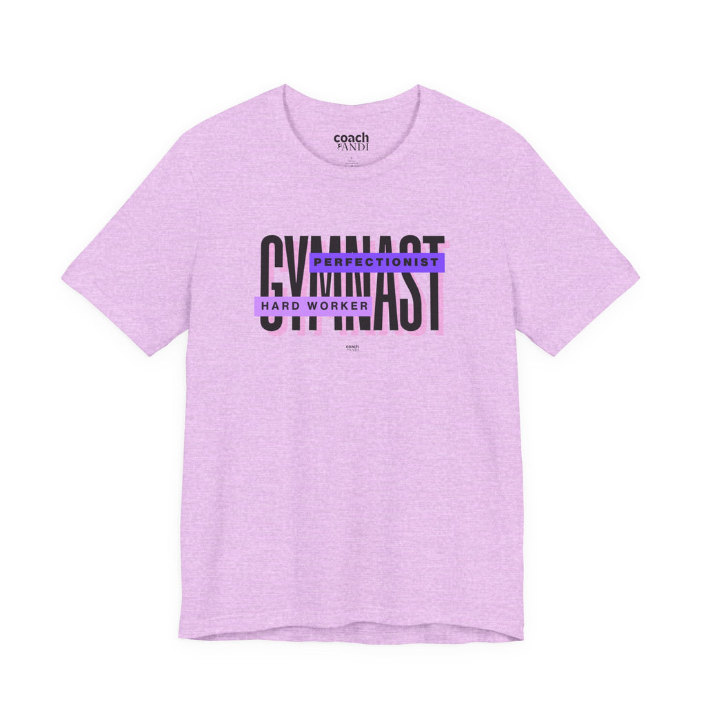 Gymnast Hard Worker Tshirt - Purple (Adult)