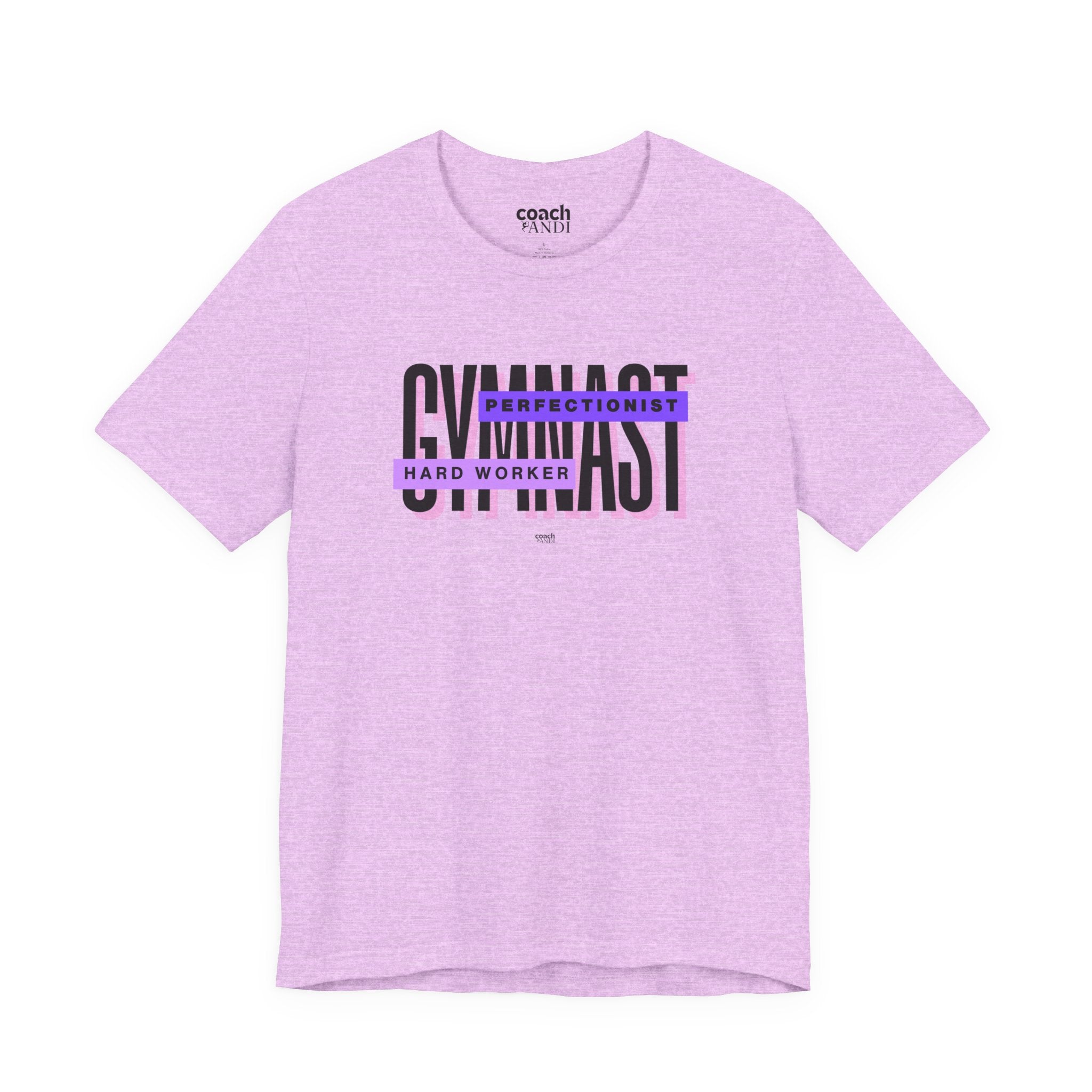 Gymnast Hard Worker Tshirt - Purple (Adult)
