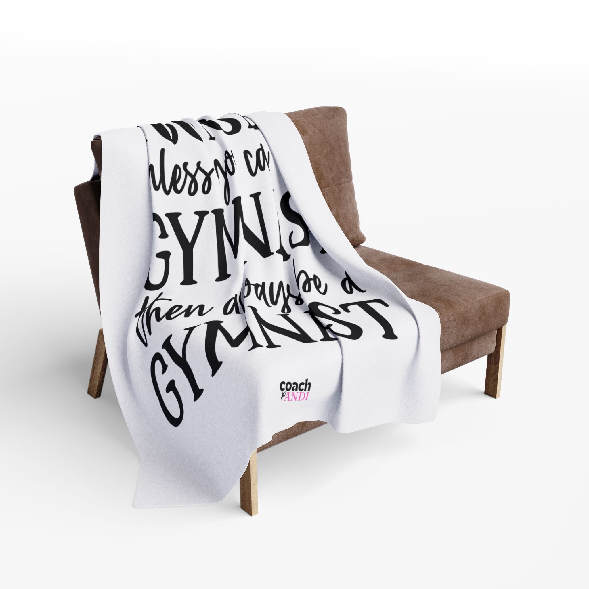 Always Be A Gymnast-White(Arctic Fleece Blanket)