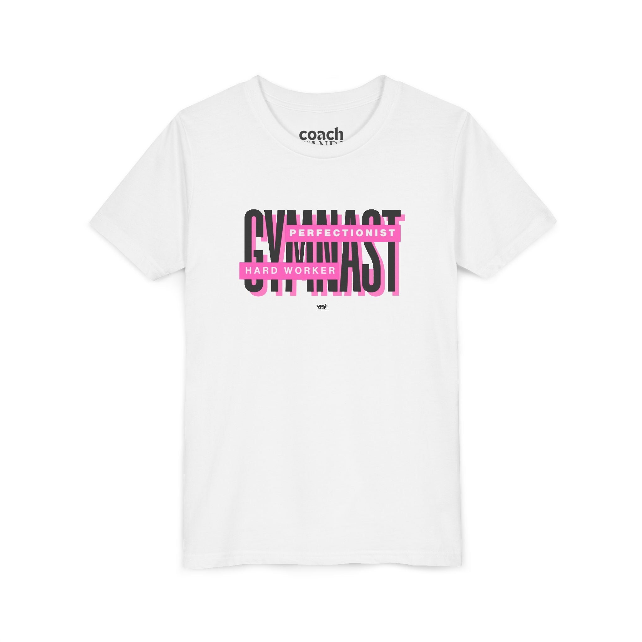 Gymnast Hard Worker Tshirt - Pink (Youth)