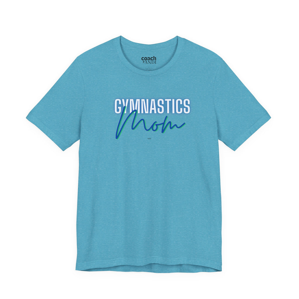 Glow Gym Mom Tshirt - Blue/Green (Adult)