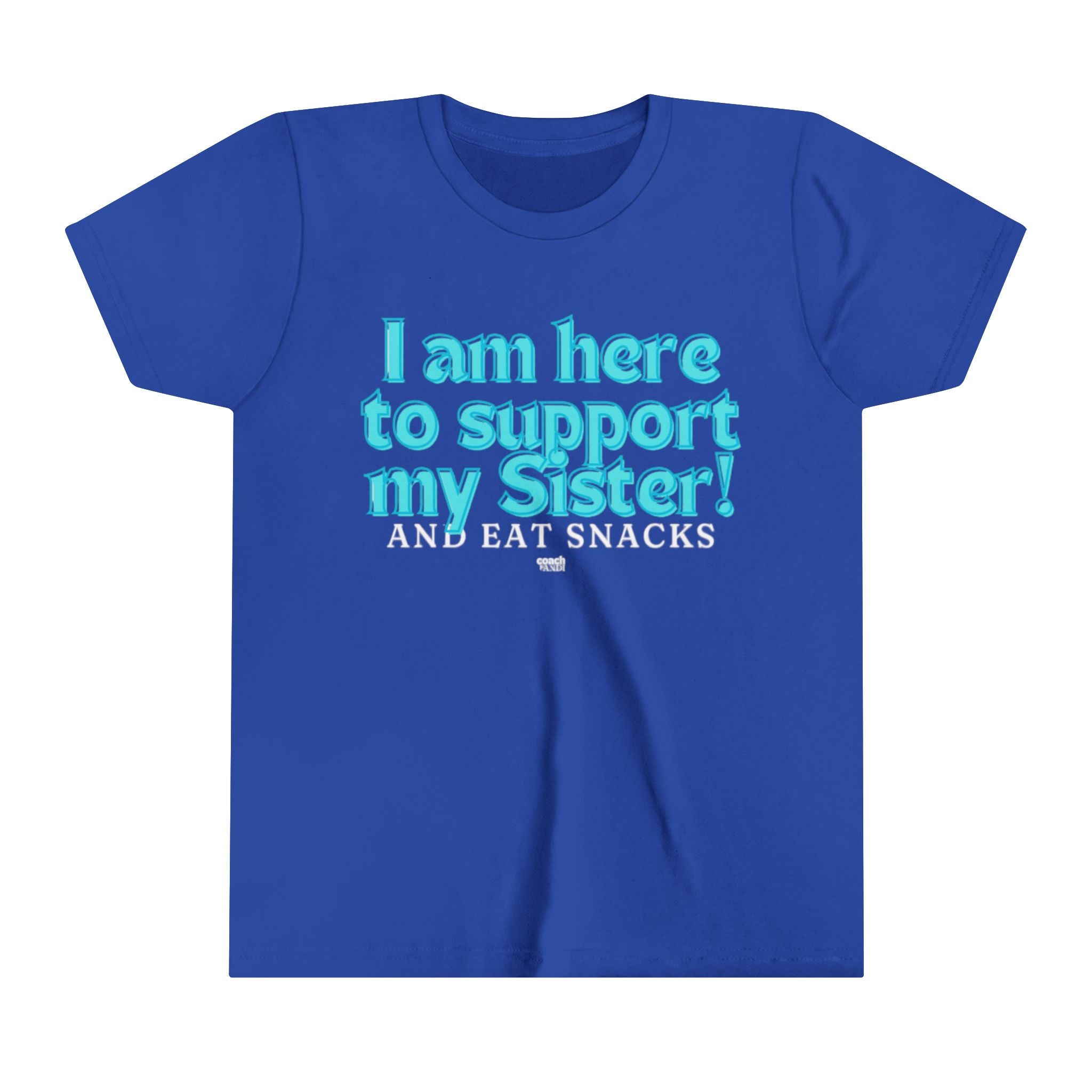 Sister Snack Support-Turquoise (Youth Short Sleeve Tee)