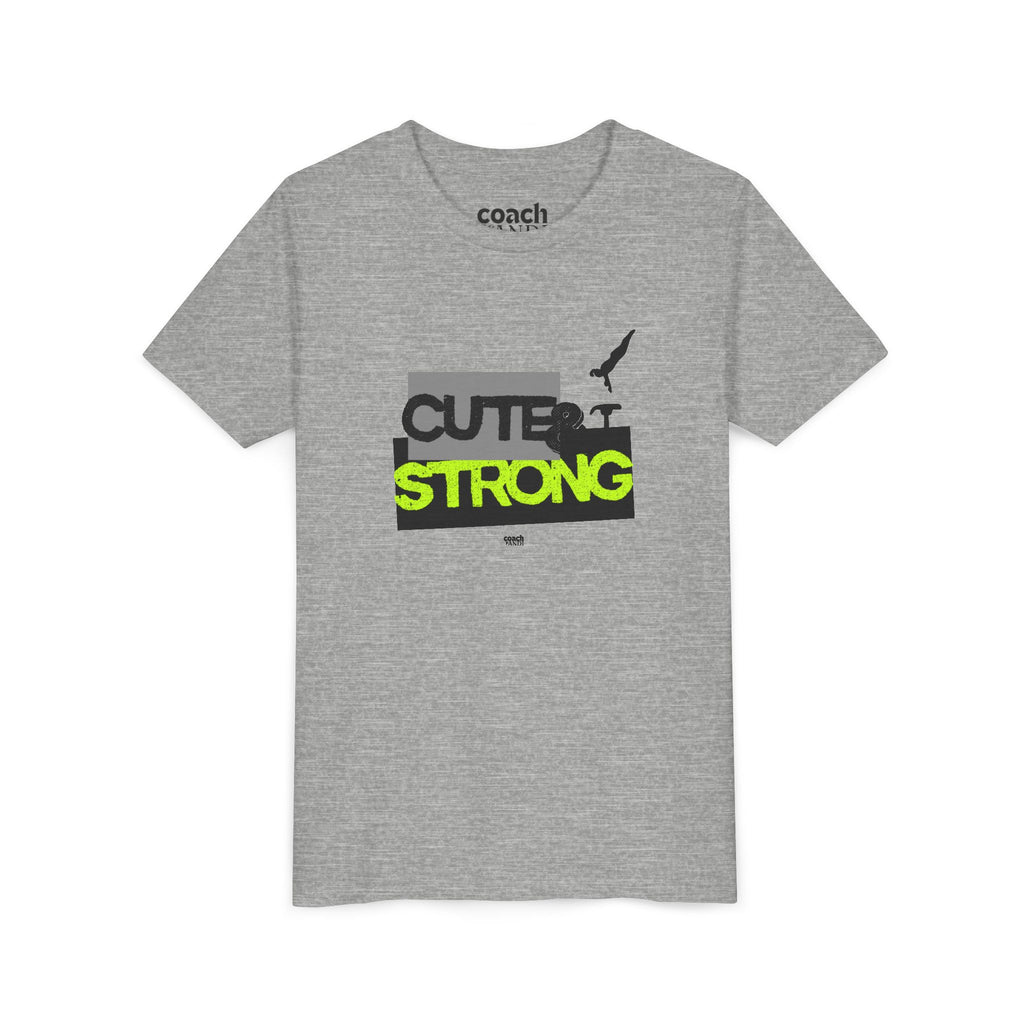 Cute & Strong Youth Short Sleeve Tee - Lime/Black