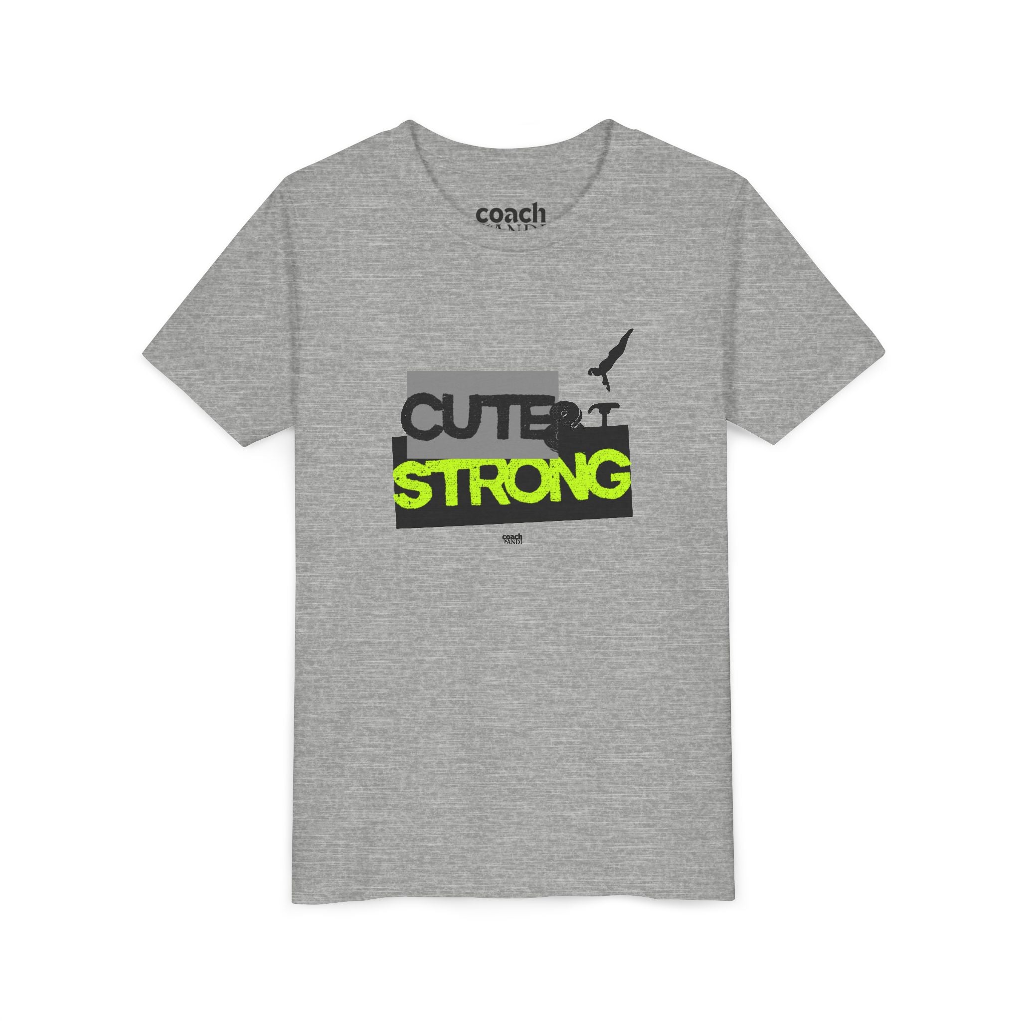 Cute & Strong Youth Short Sleeve Tee - Lime/Black