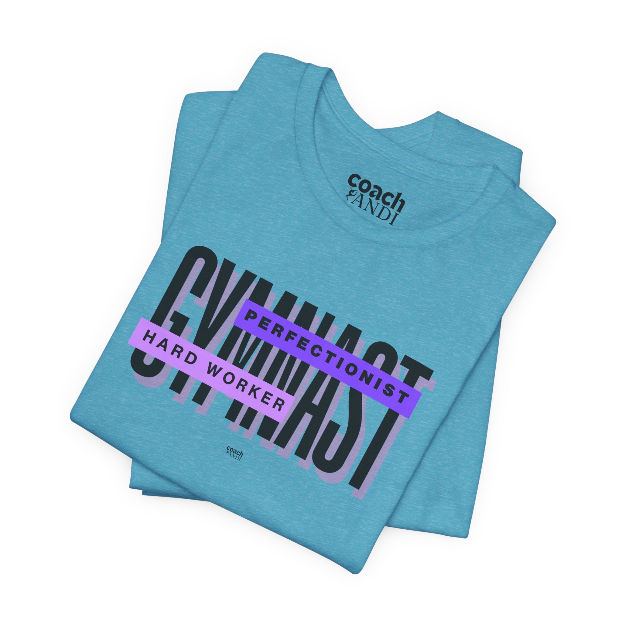 Gymnast Hard Worker Tshirt - Purple (Adult)