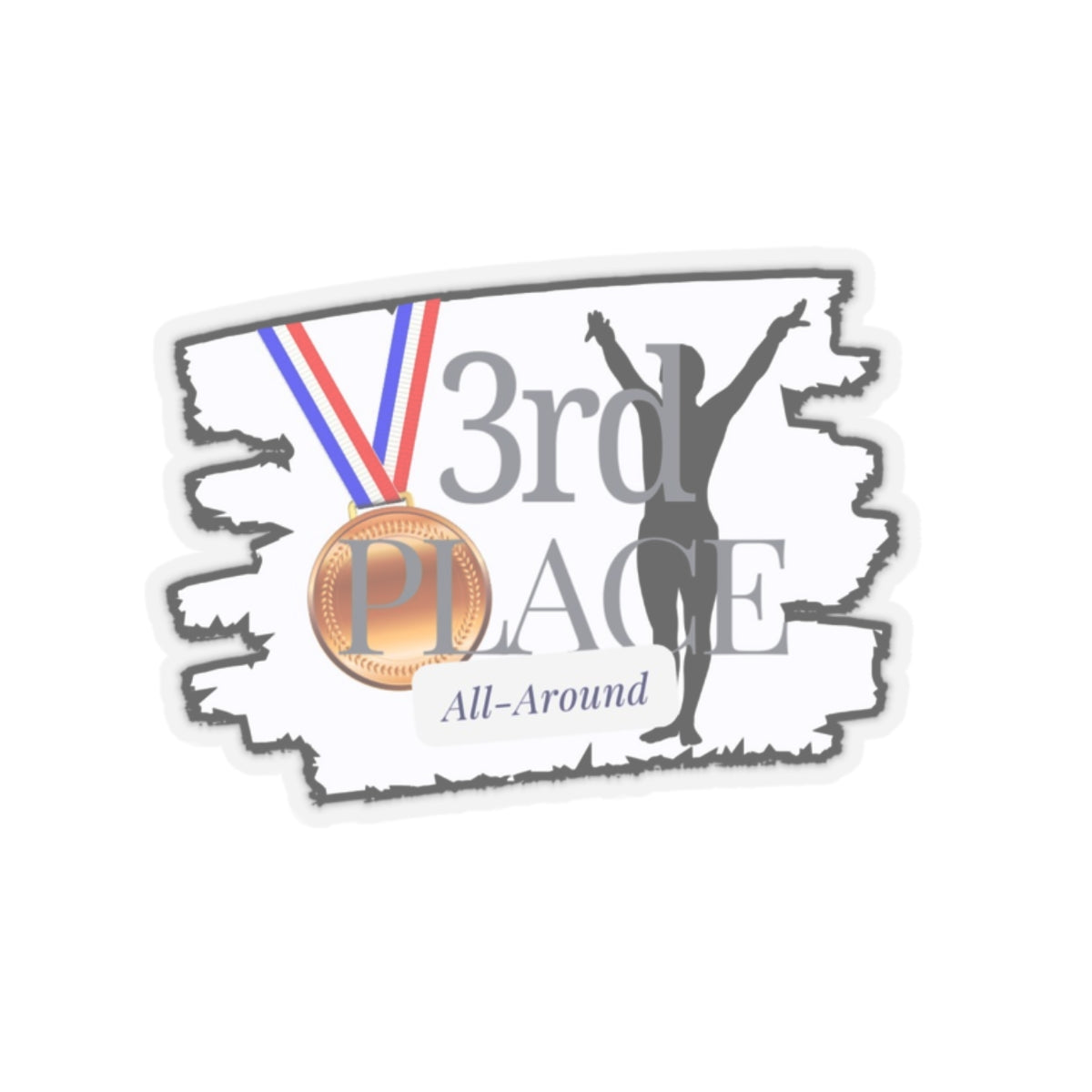 3rd Place All-Around (Kiss-Cut Stickers)