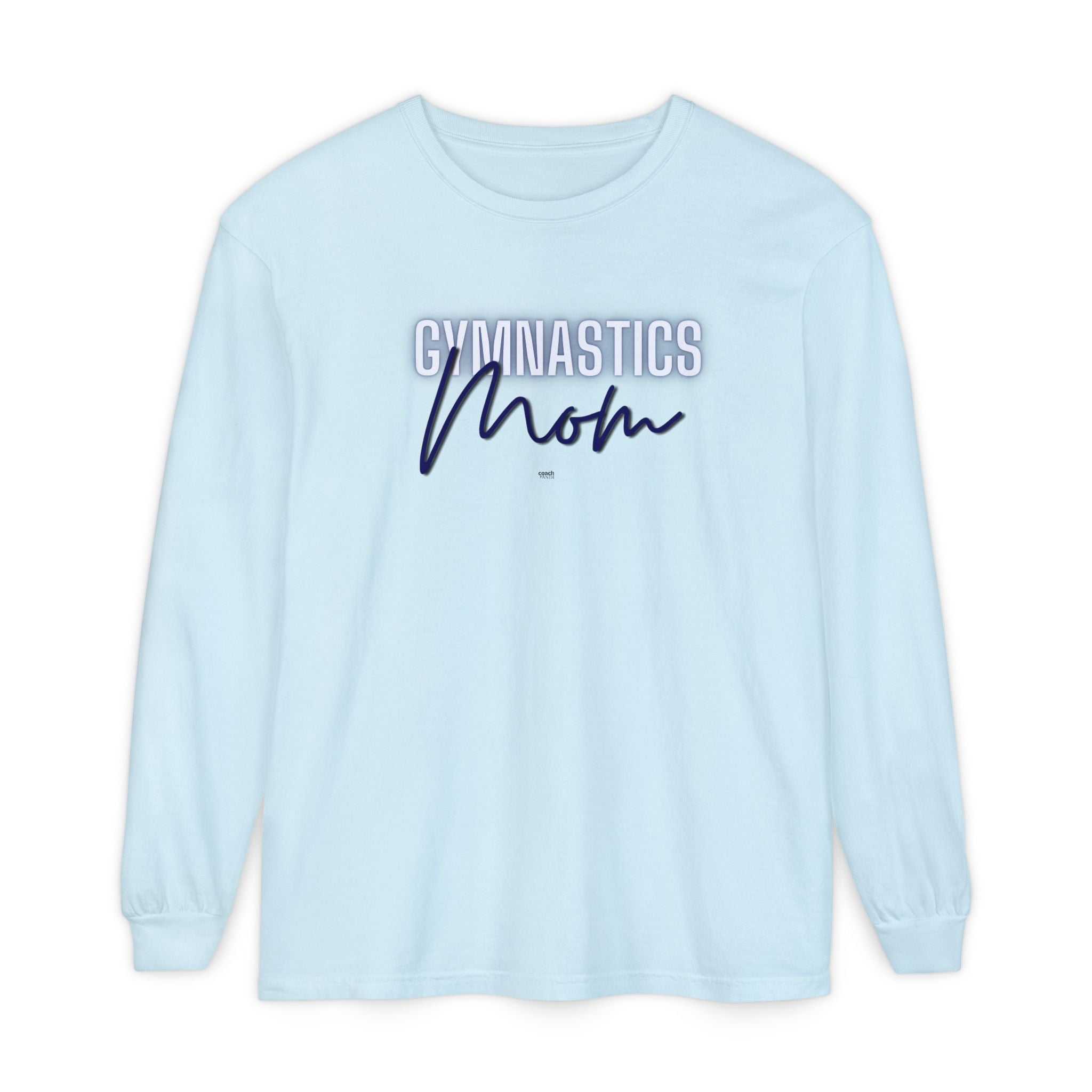 Glow Gym Mom Long Sleeve Shirt - Blue (Adult)