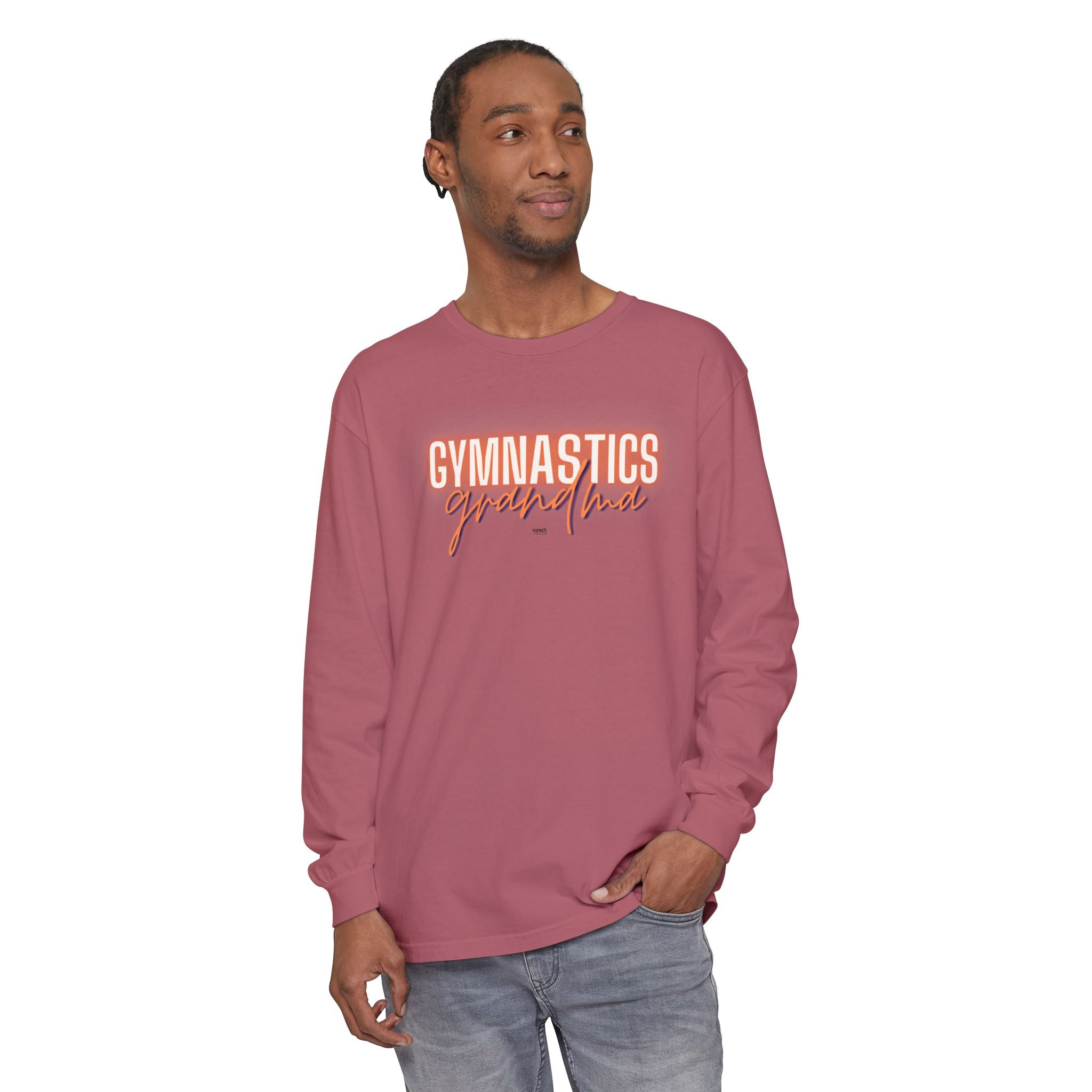 Glow Gym Gma Long Sleeve Shirt - Orange/Blue (Adult)
