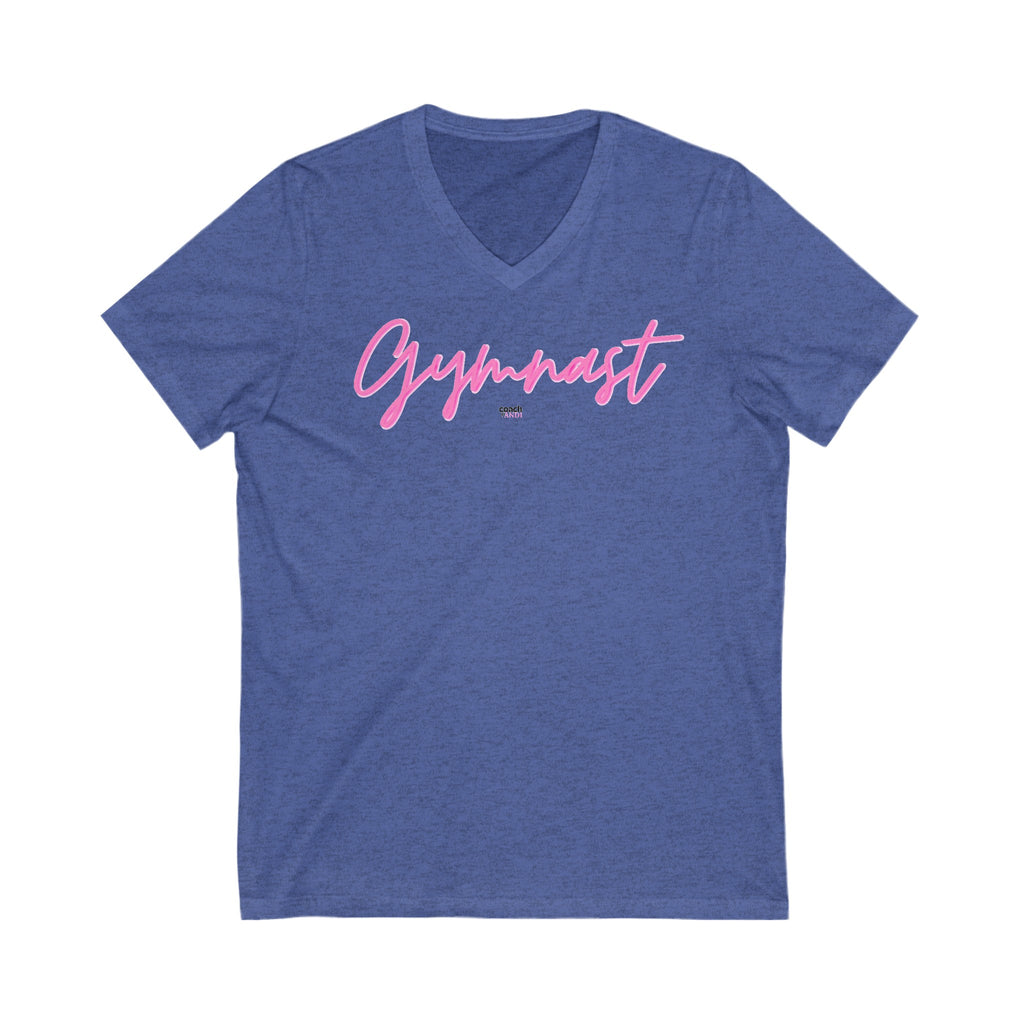 GYMNAST Unisex Jersey Short Sleeve V-Neck Tee