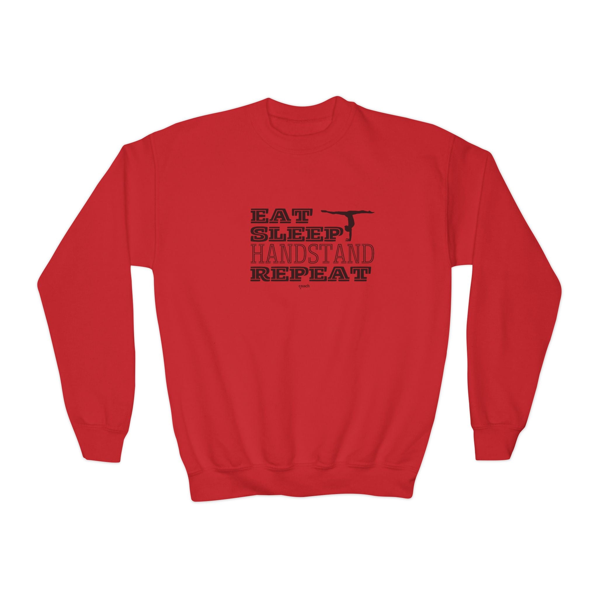 Eat, Sleep, Handstand, Repeat (Youth Crewneck Sweatshirt)