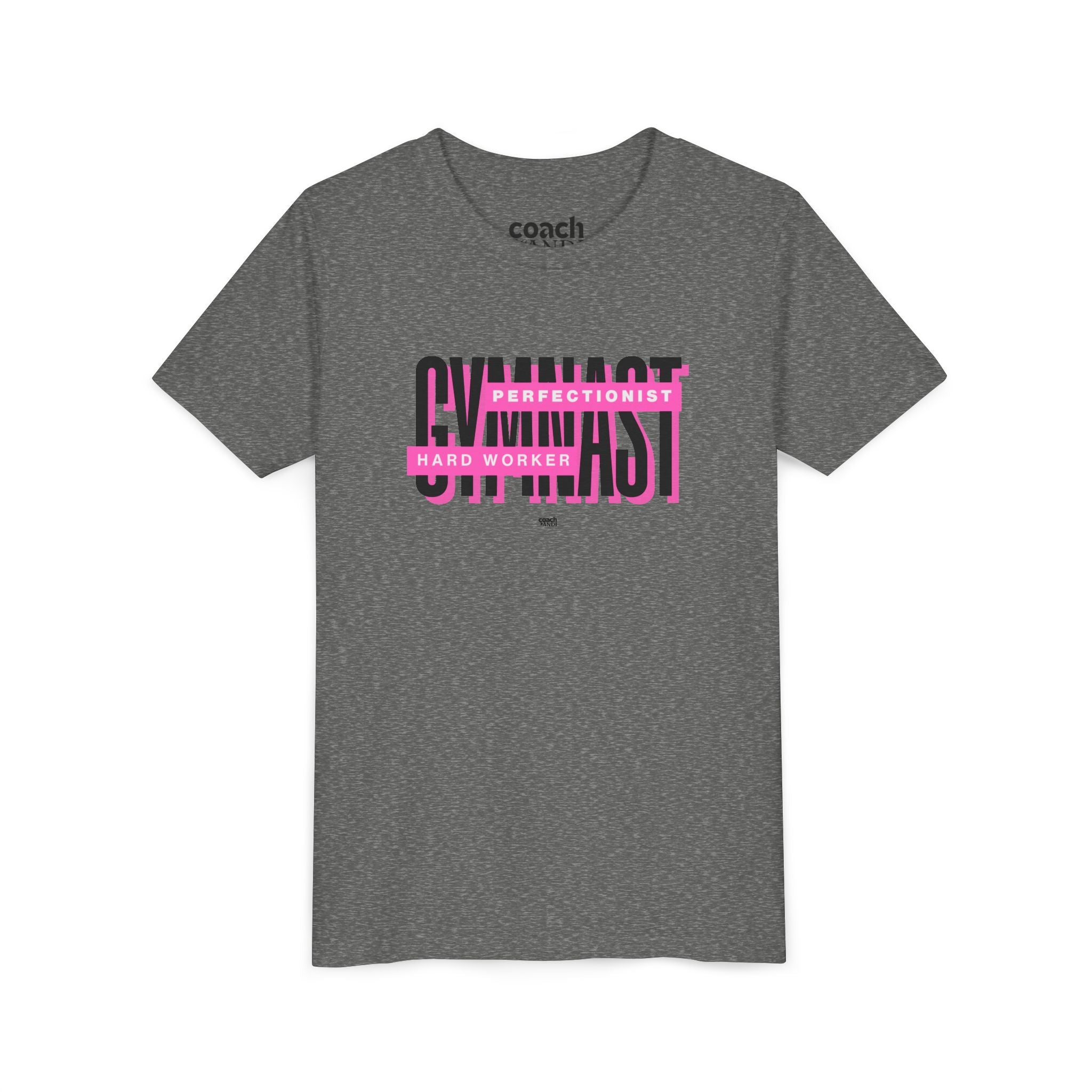 Gymnast Hard Worker Tshirt - Pink (Youth)