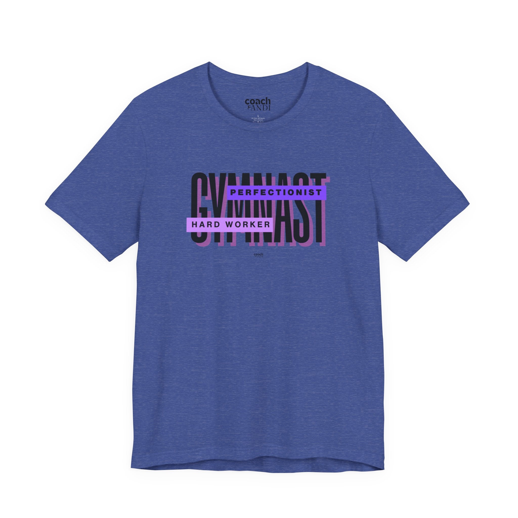 Gymnast Hard Worker Tshirt - Purple (Adult)