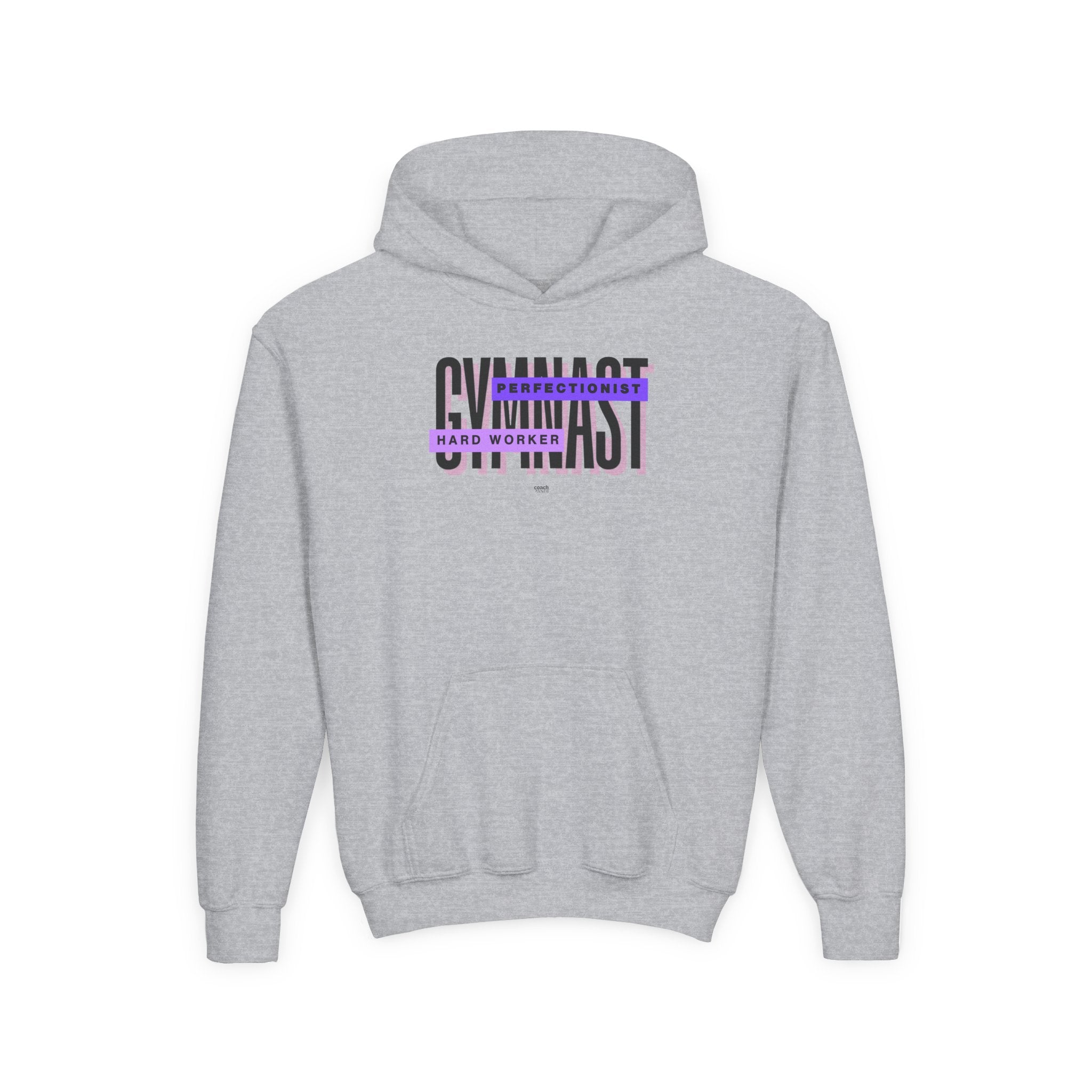 Gymnast Hard Worker Hoodie - Purple (Youth)