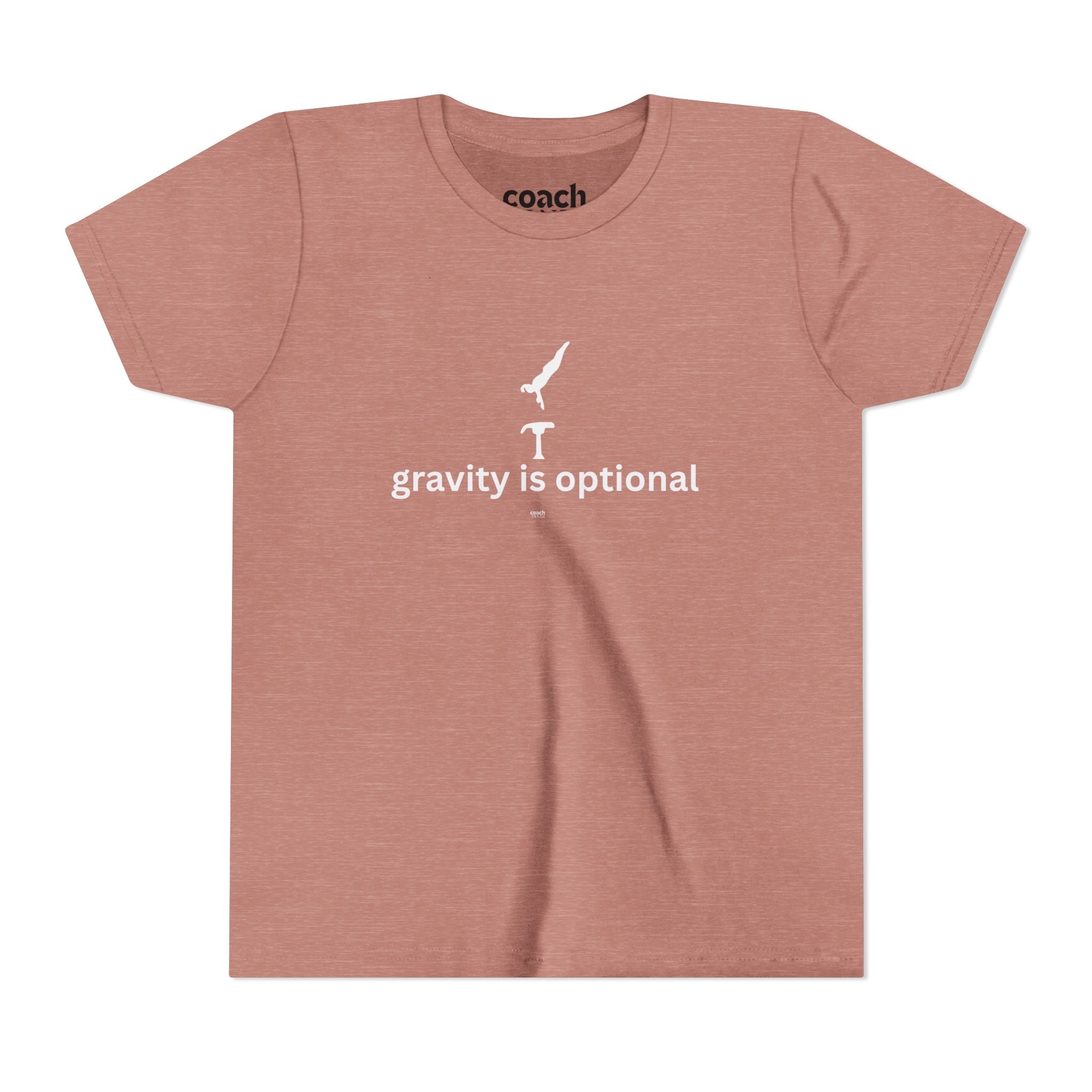 Gravity is Optional Tshirt - White Font (Youth)
