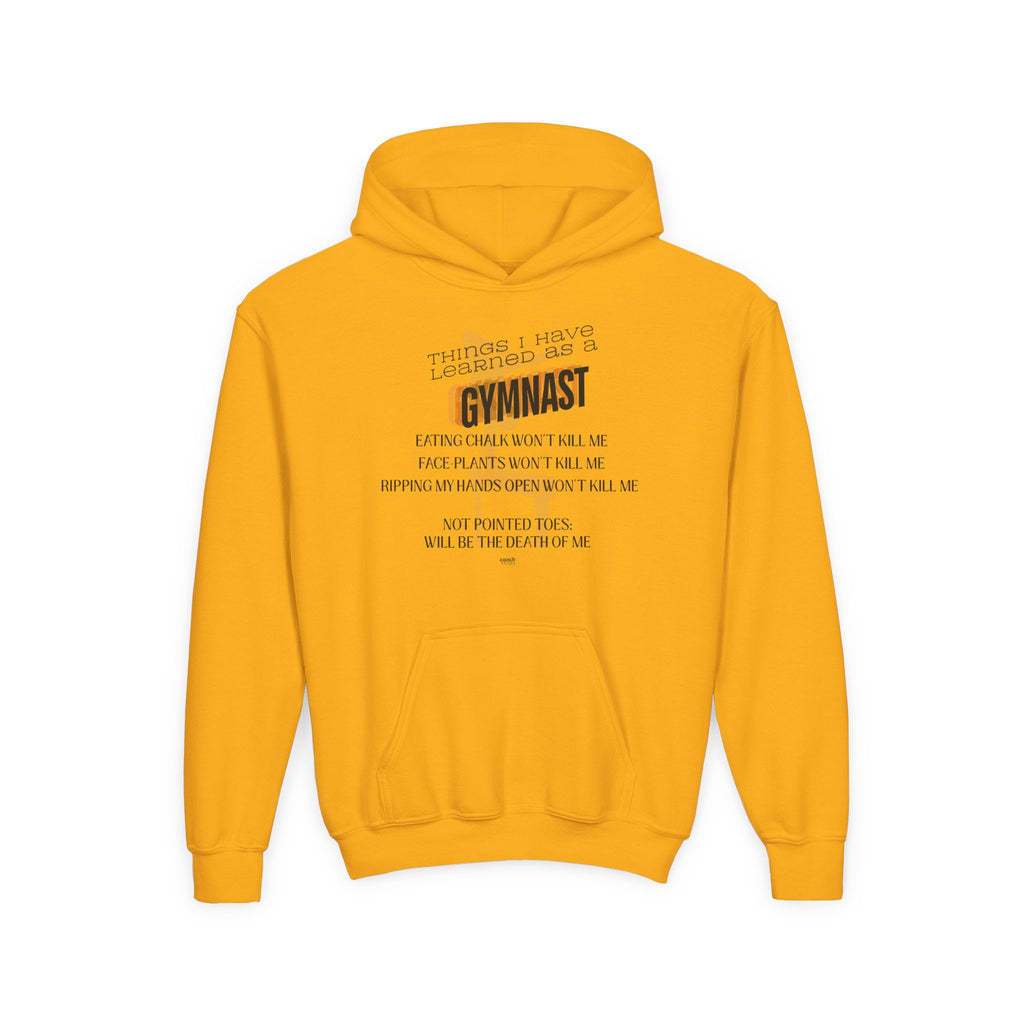 Things I learned as a Gymnast Hoodie - Red (Youth)