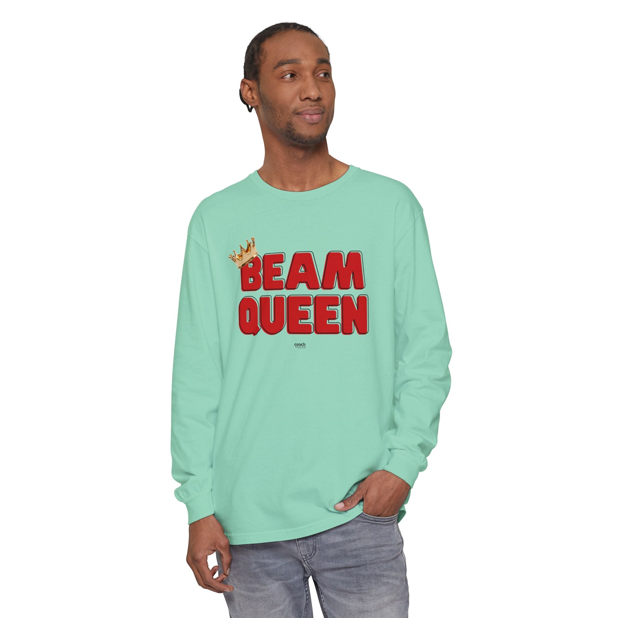 Beam Queen - Red/Black (Adult Long Sleeve Shirt)