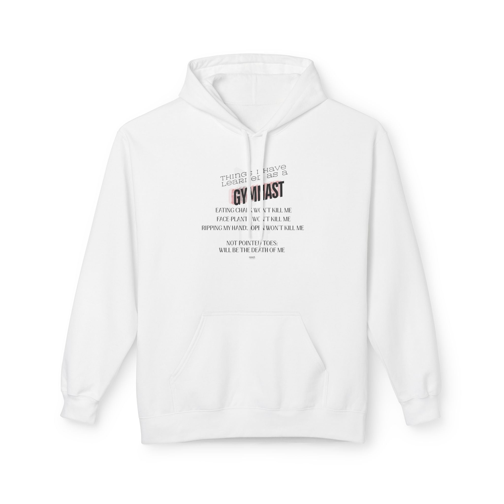 Things I Learned as a Gymnast Hoodie - Red (Adult)