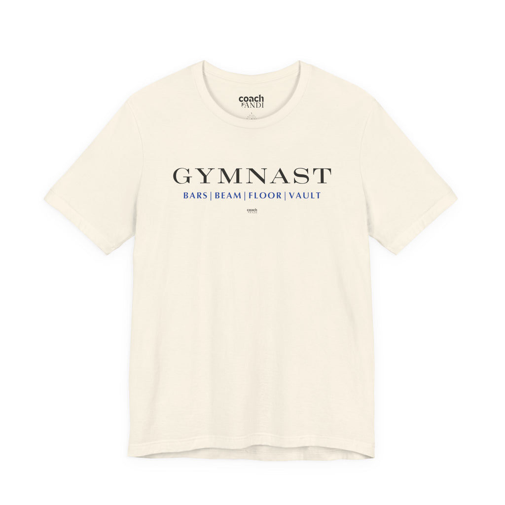 GYMNAST (Bars Beam Floor Vault) Tshirt - Blue (Adult)