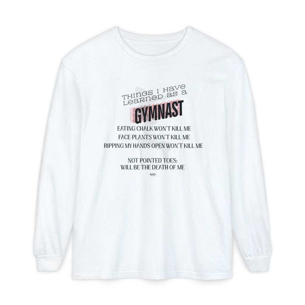Things I Learned as a Gymnast Long Sleeve Shirt - Red (Adult)