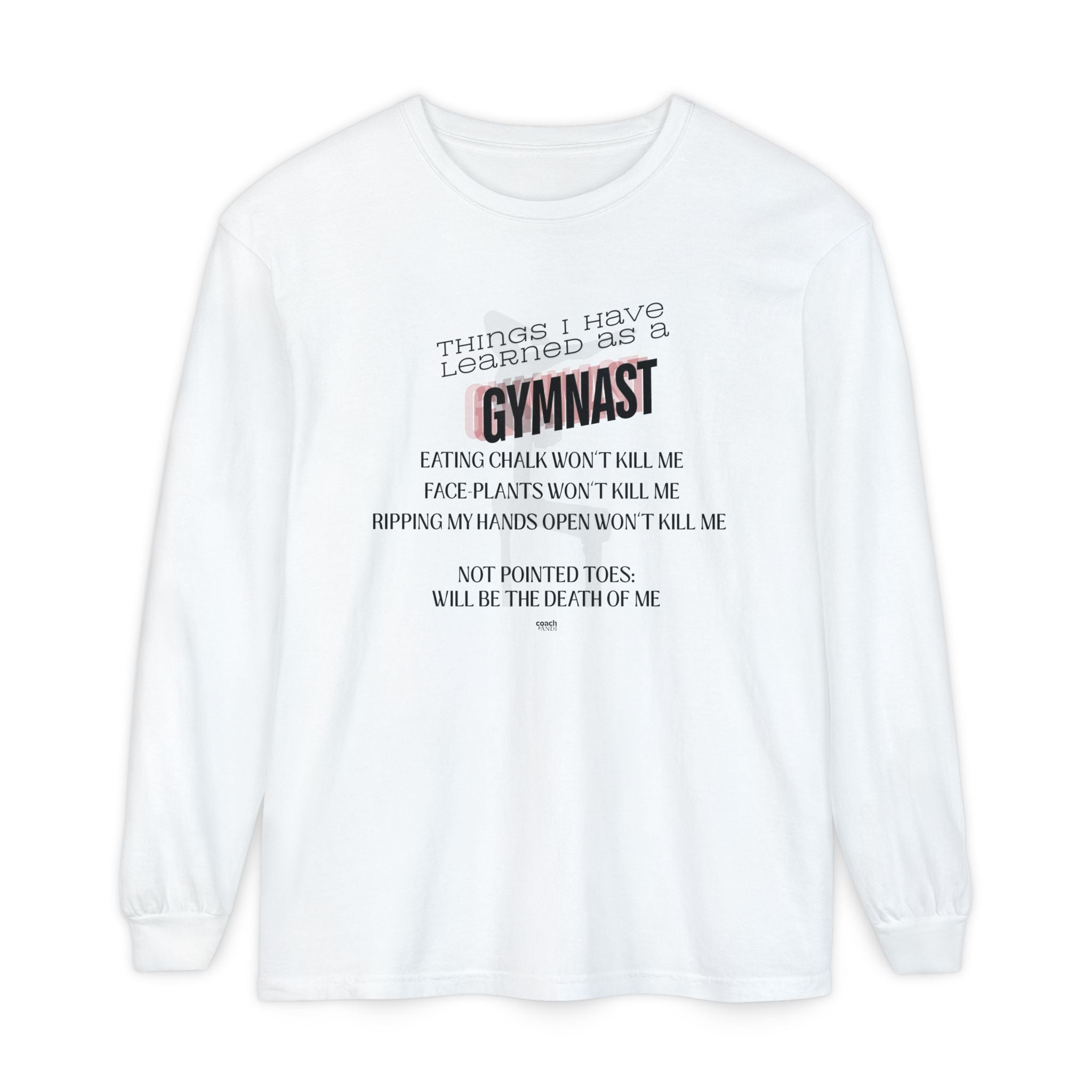 Things I Learned as a Gymnast Long Sleeve Shirt - Red (Adult)