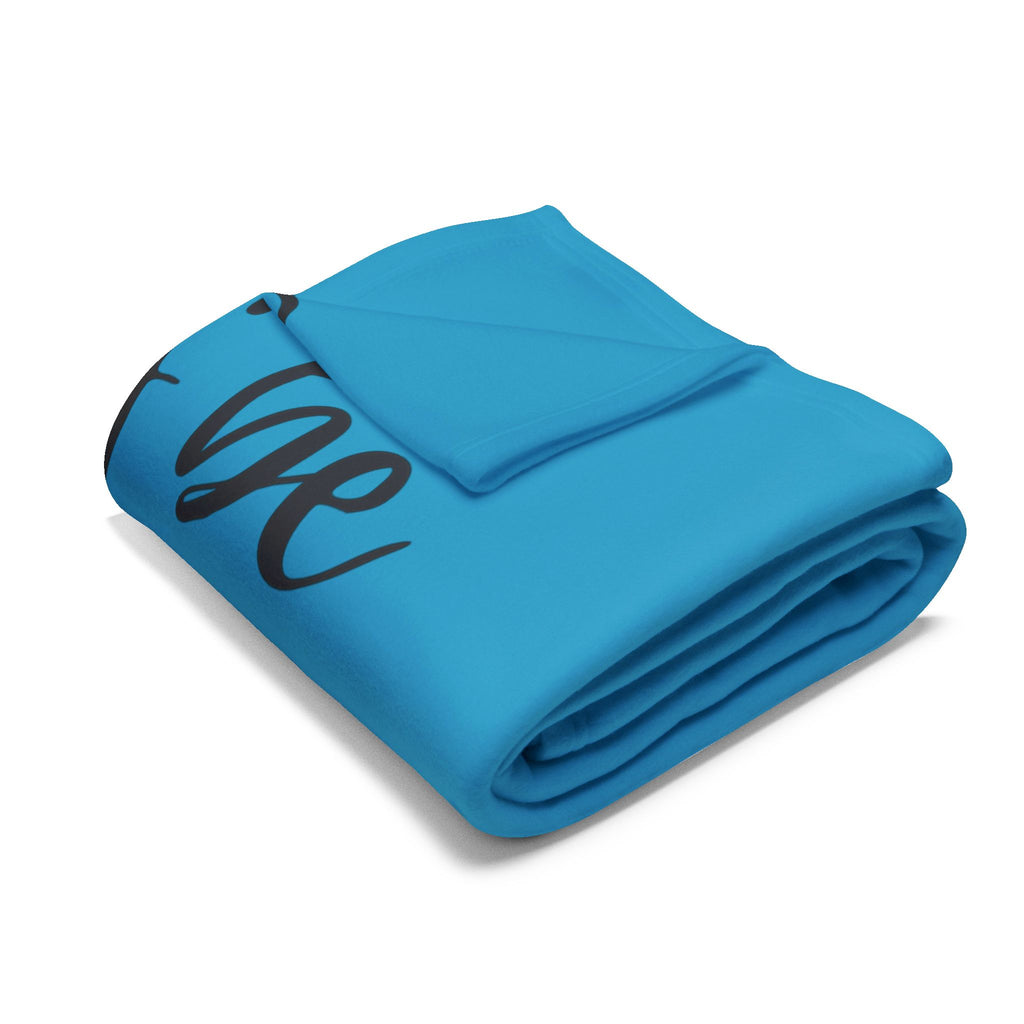 Always Be A Gymnast-Turquoise (Arctic Fleece Blanket)
