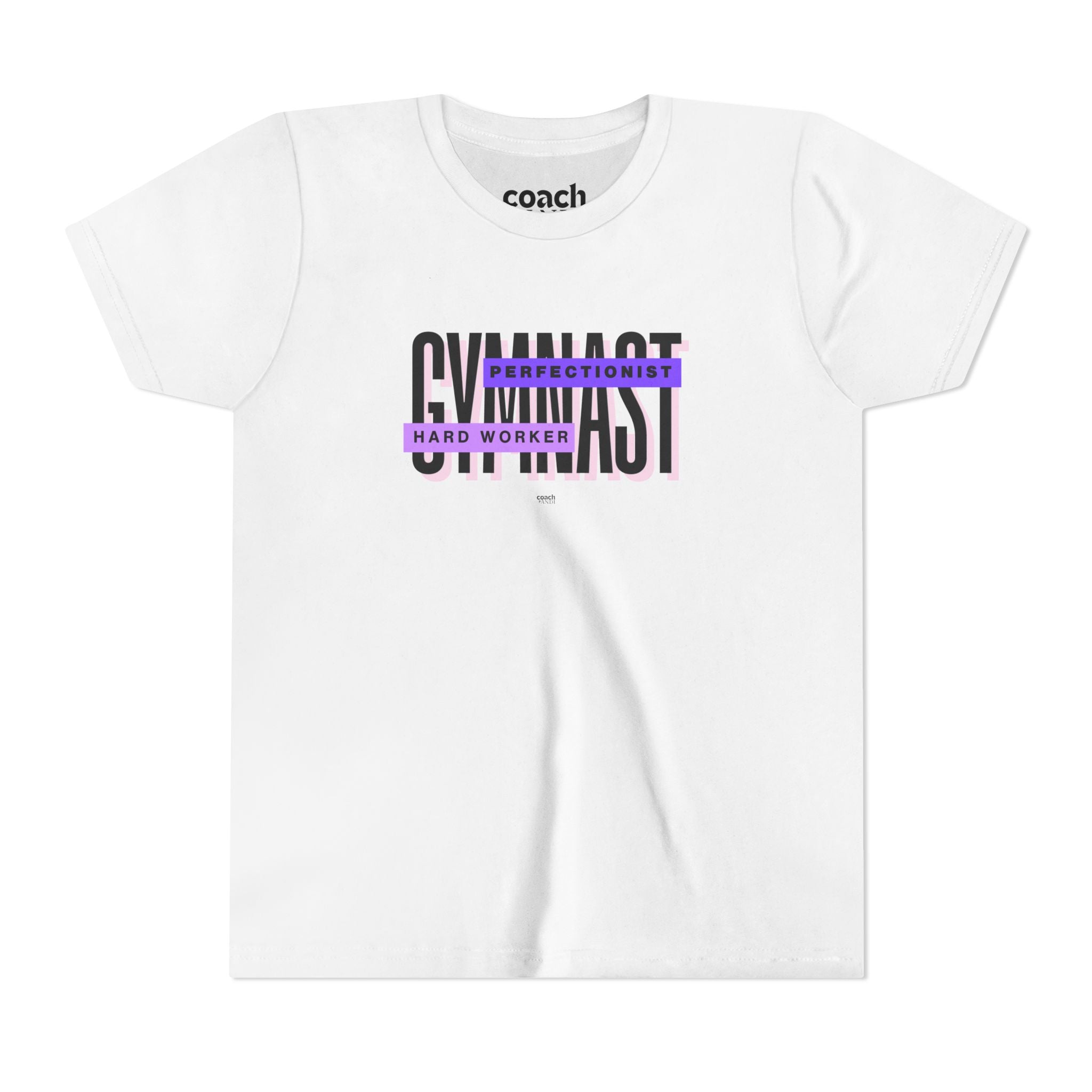 Gymnast Hard Worker Tshirt - Purple (Youth)