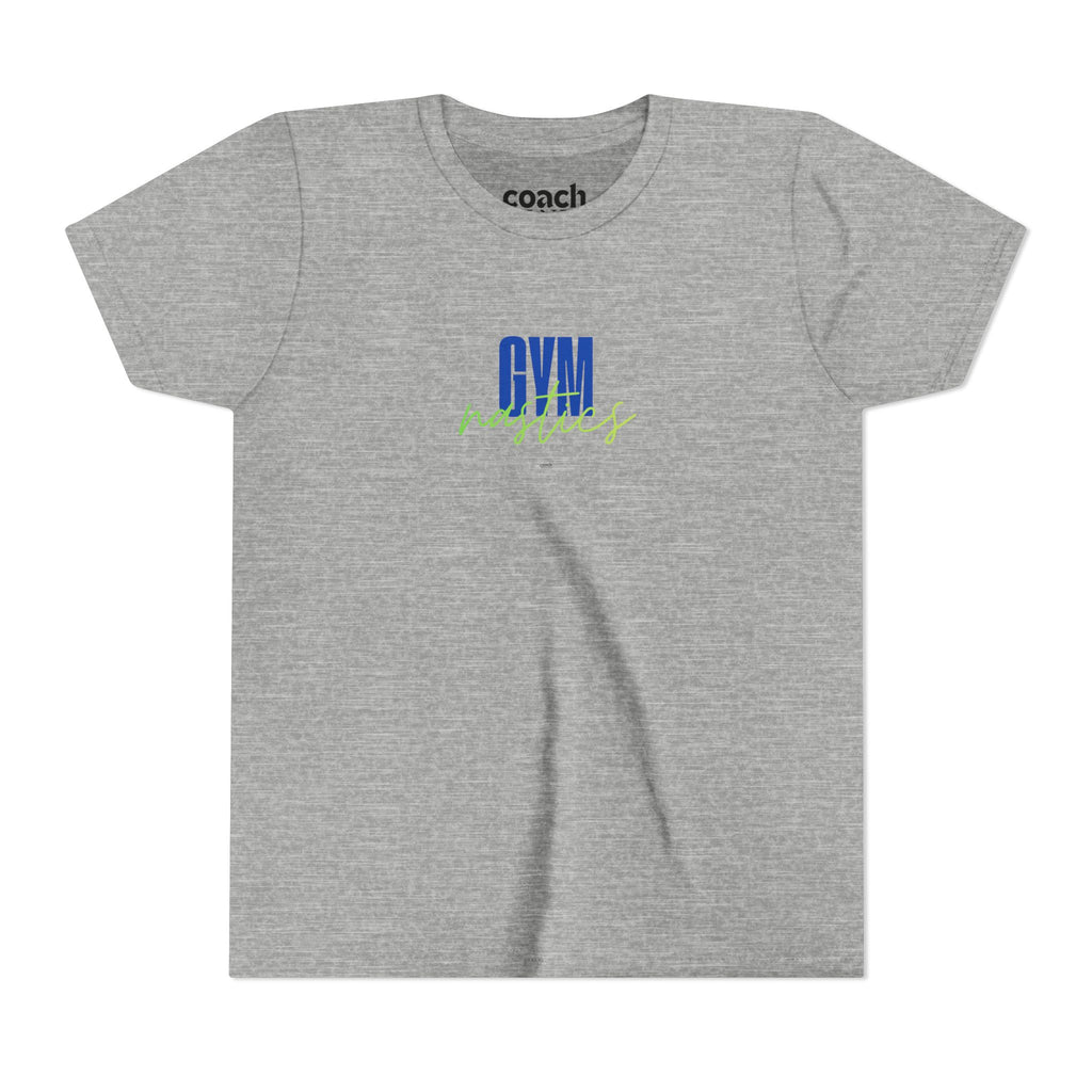 GYMnastics Short Sleeve Tee - Blue/Lime (Youth)