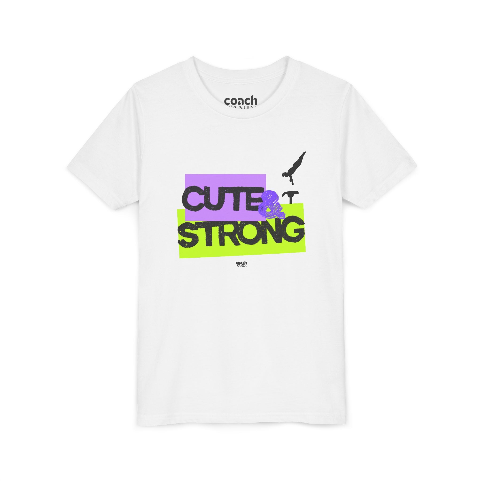 Cute & Strong Youth Short Sleeve Tee - Lavender/Lime