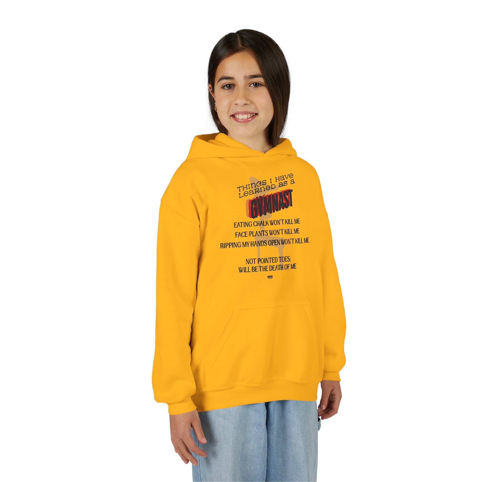 Things I learned as a Gymnast Hoodie - Red (Youth)