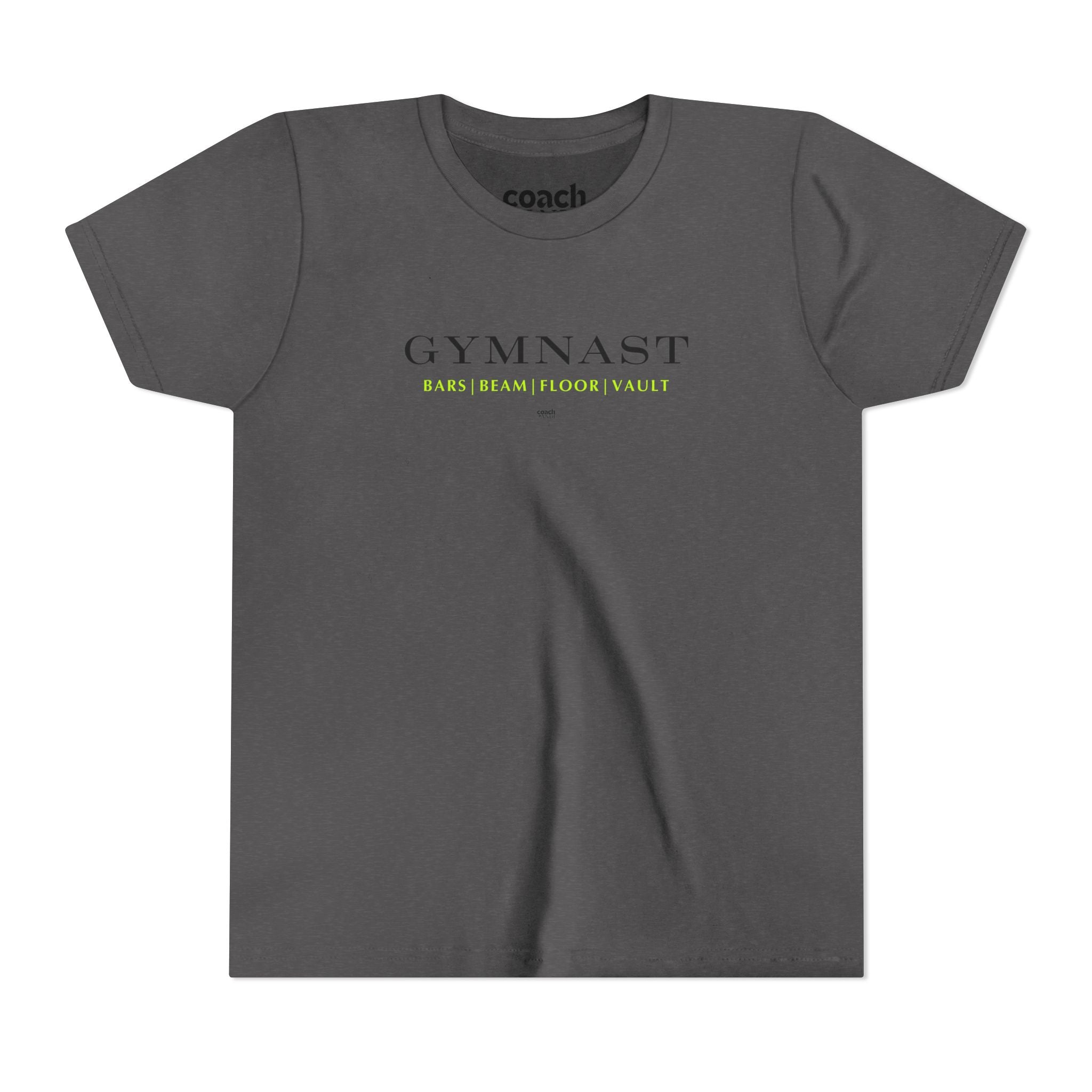 GYMNAST (Bars Beam Floor Vault) Tshirt - Lime (Youth)